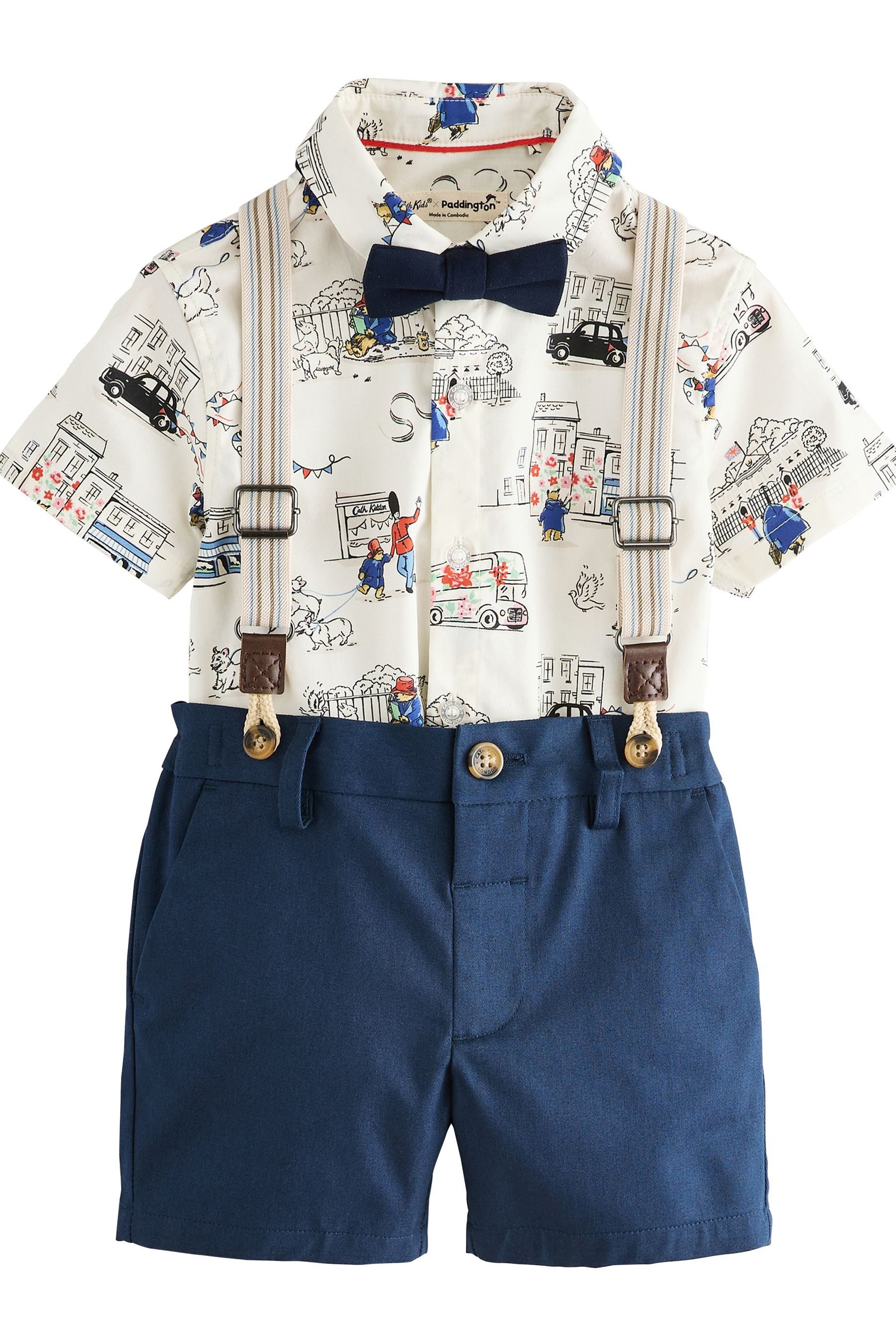 Next Shirt & Shorts Hemd, Hosenträger, Shorts und Fliege im Set (4-tlg)