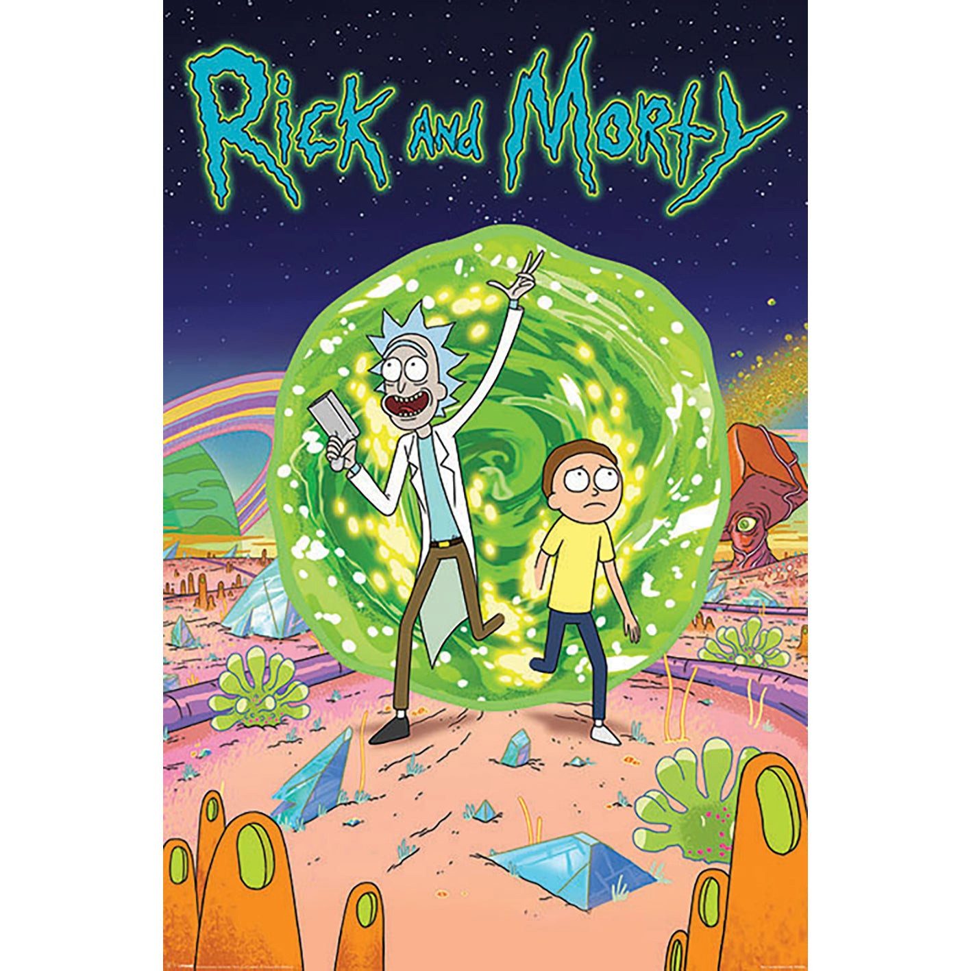 Rick and Morty Poster Portal, Plakat Wanddekoration