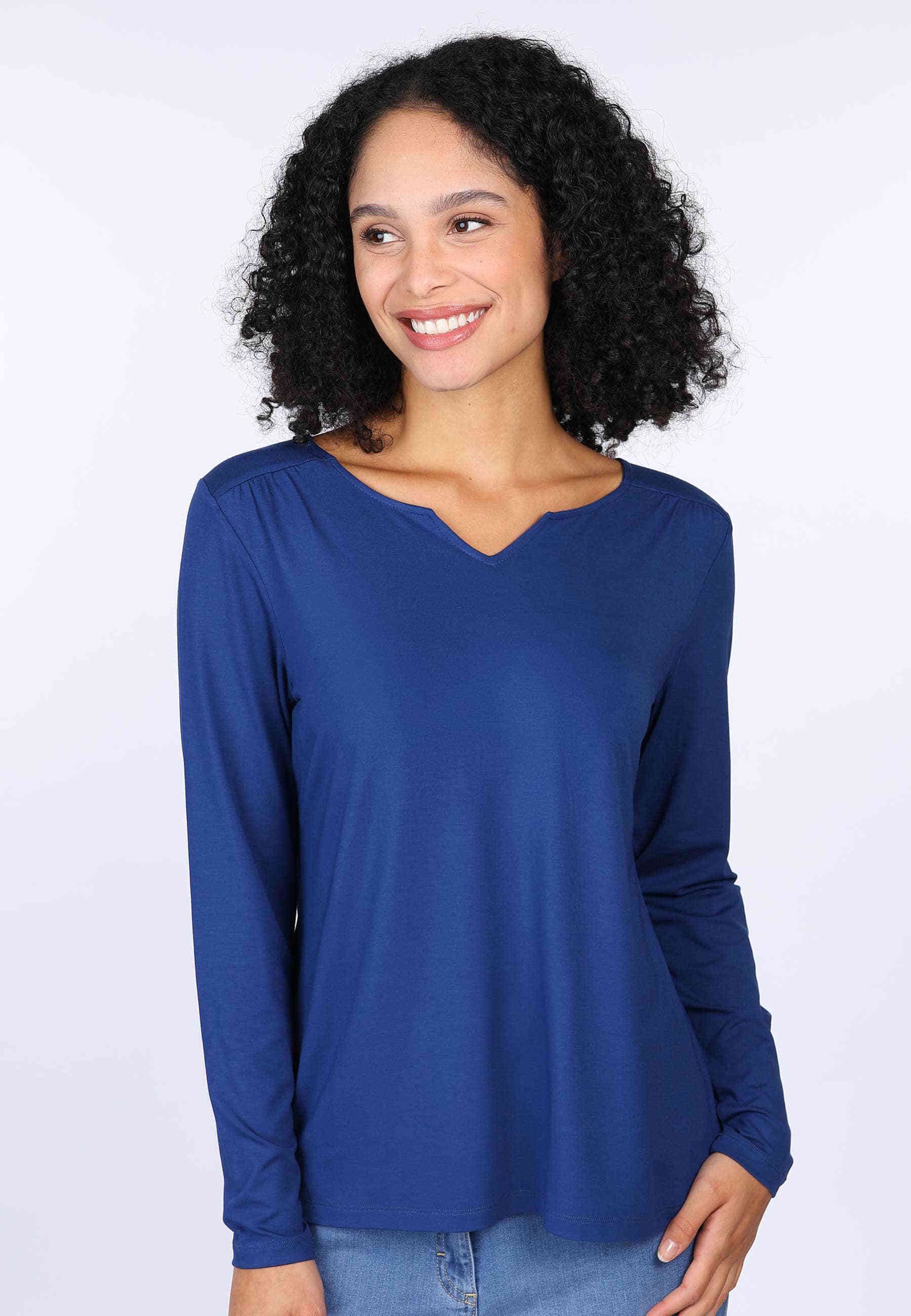 Deerberg Langarmshirt Adrijana solid