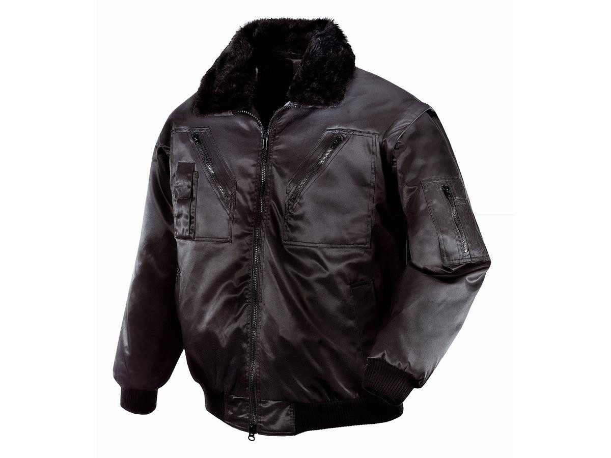 teXXor Pilotenjacke OSLO mit abnehmbaren Ärmeln, XL, schwarz