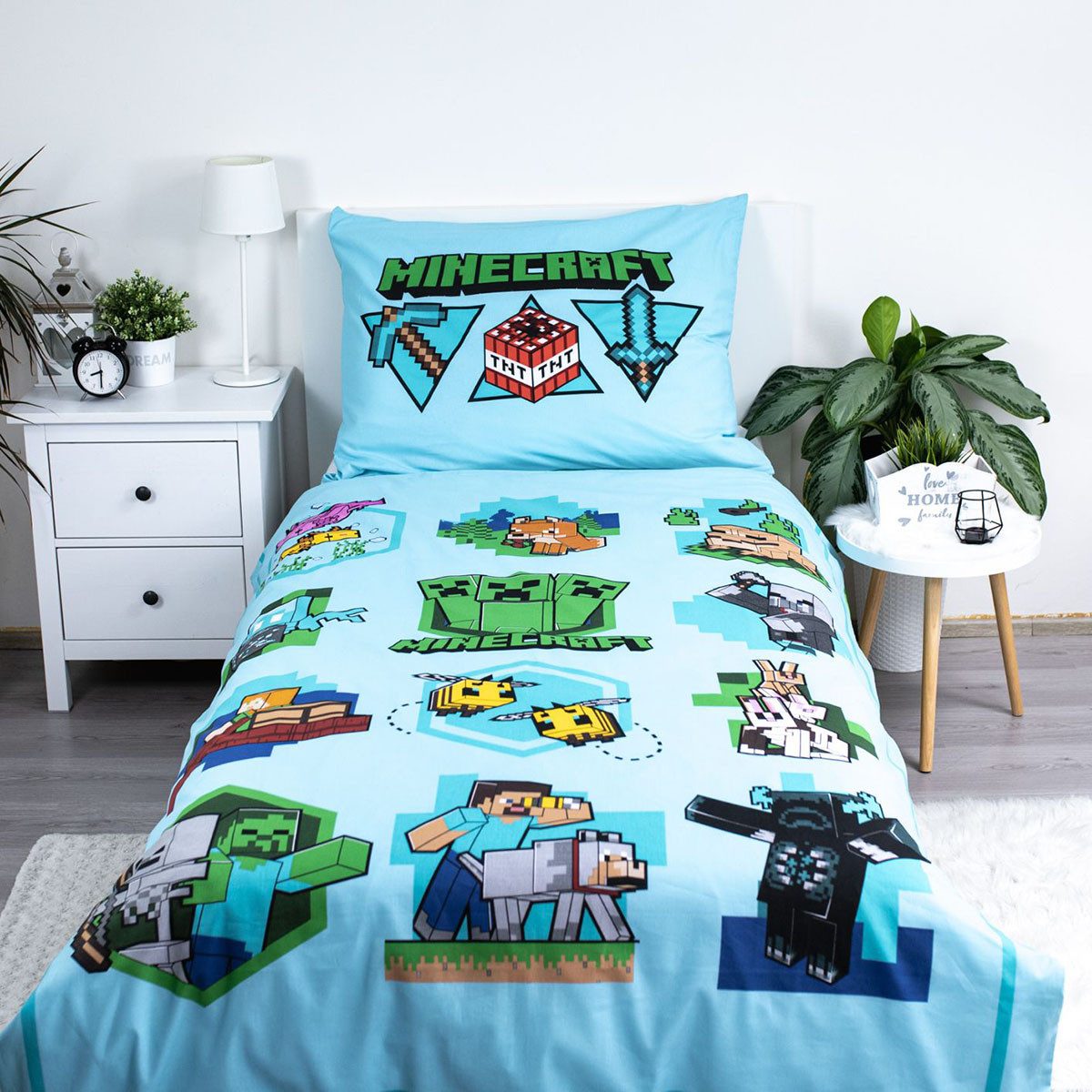 Minecraft Kinderbettwäsche Minecraft, Renforcé, 2 teilig günstig online kaufen