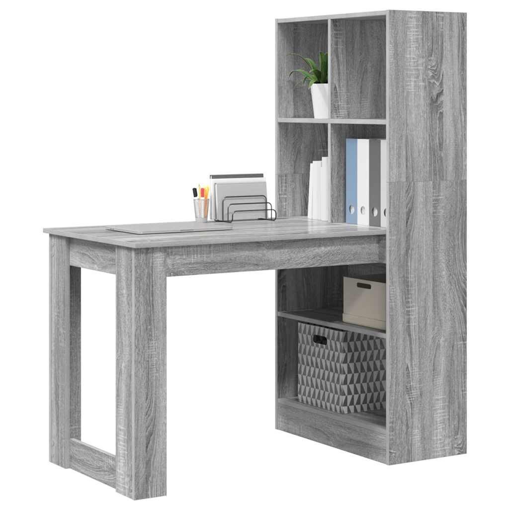 vidaXL Schreibtisch Schreibtisch Graues Sonoma 122 günstig online kaufen