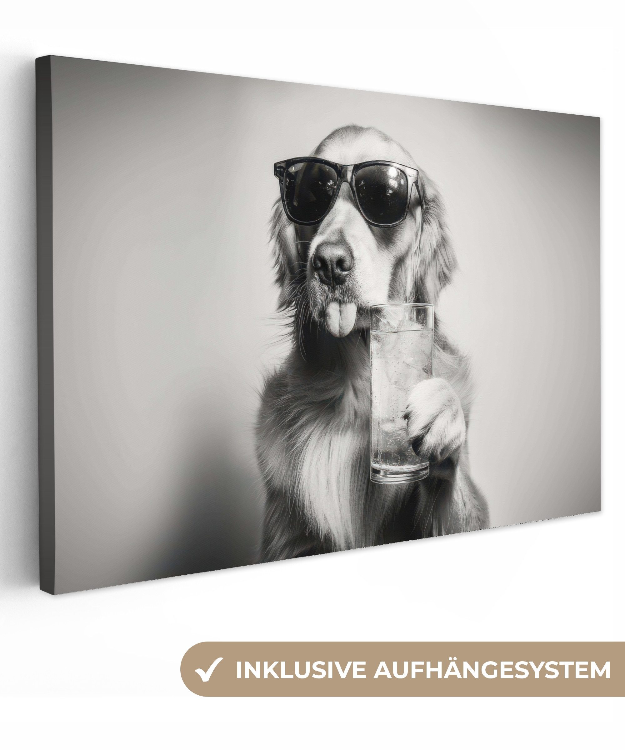 OneMillionCanvasses® Leinwandbild Golden Retriever - Hund günstig online kaufen