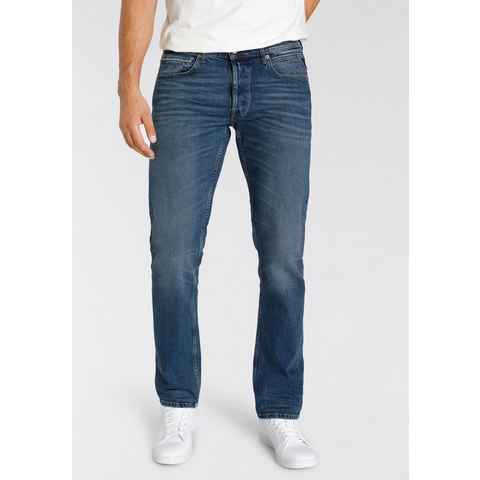 Replay Straight-Jeans GROVER in dezenter Used-Waschung