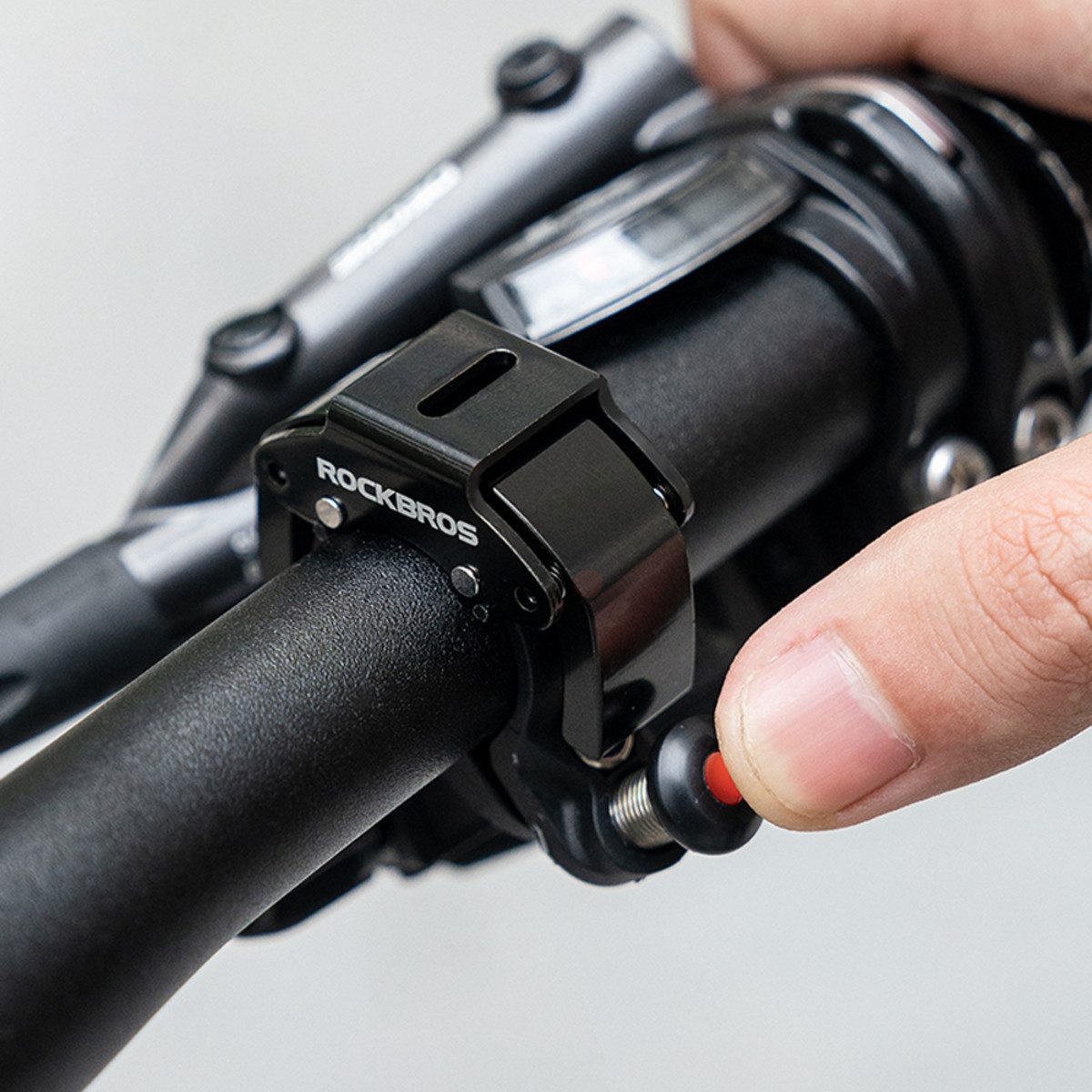 ROCKBROS Fahrradklingel, (1-teilig) Kompakte C Form mit lautem Klingelton