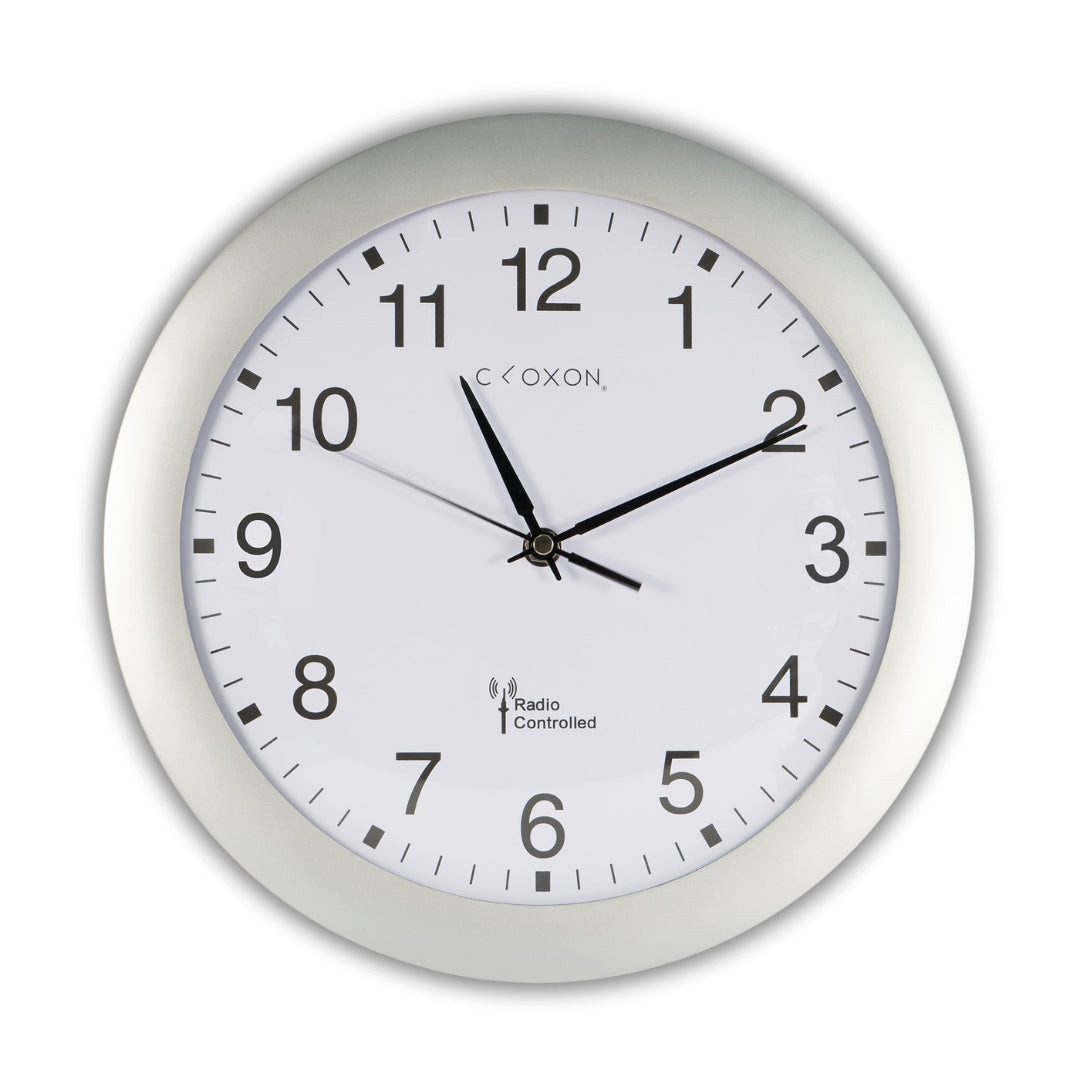 FurniSafe Wanduhr Cloxon Funkwanduhr 30 cm Wanduhr silber Funkuhr Wand günstig online kaufen