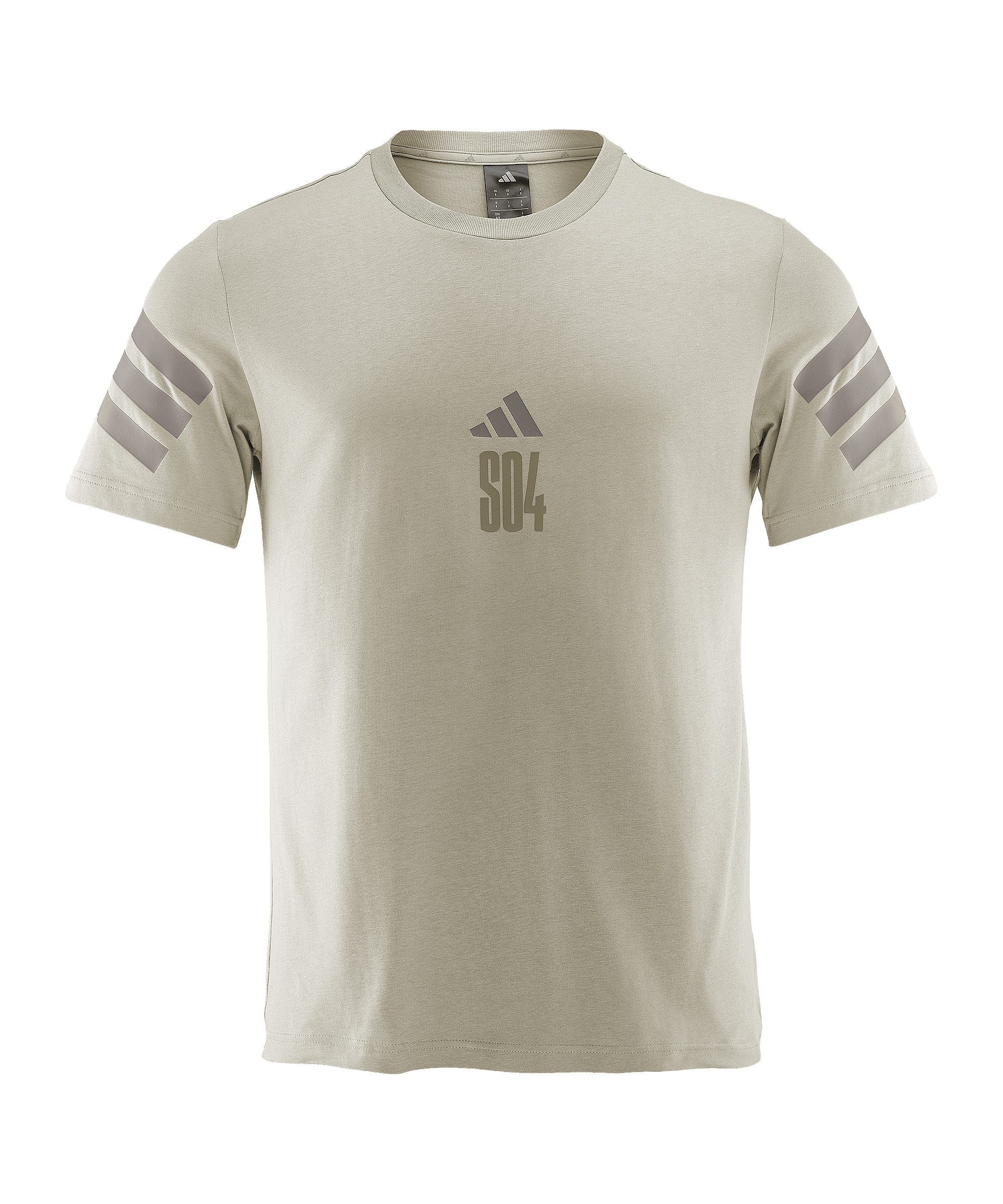adidas Performance T-Shirt adidas Performance FC Schalke 04 T-Shirt Beige Polyester