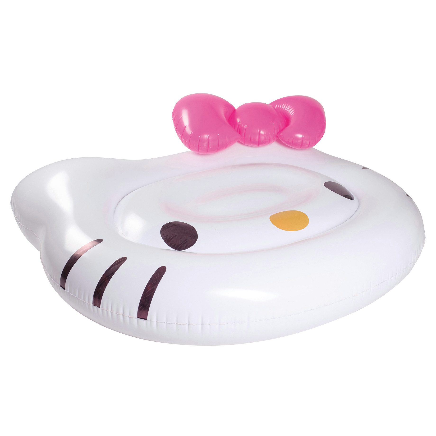 Happy People Luftmatratze Hello Kitty (140x120cm), mit aufblasbarer Schleife