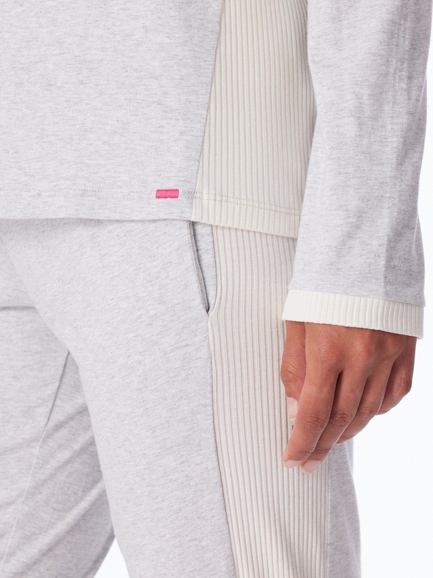 Schiesser Pyjama lang - Casual Nightwear (2 tlg) schlafanzug schlafmode bequem