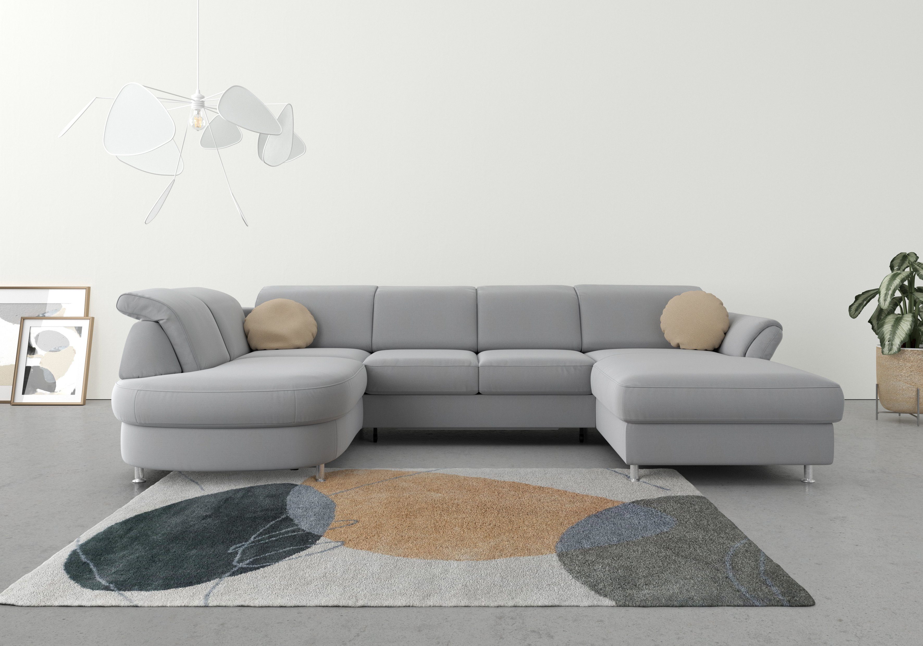 sit&more Wohnlandschaft "Apulia U-Form", wahlweise Bettfunktion, Bettkasten günstig online kaufen