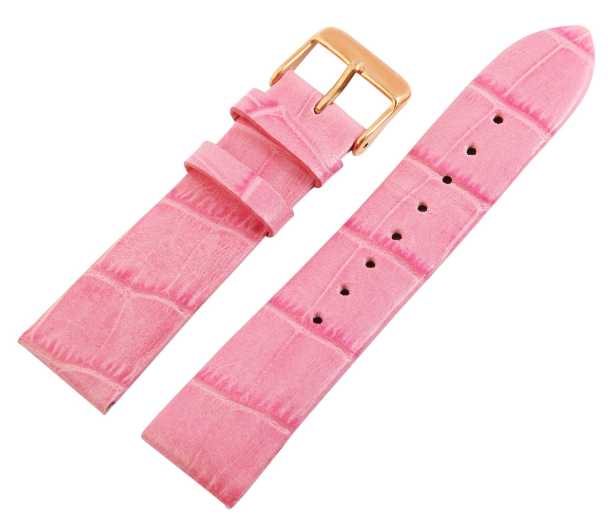 Steinmeister Uhrenarmband 8000147 Echtleder-Uhrenarmband, rosa, 20 günstig online kaufen