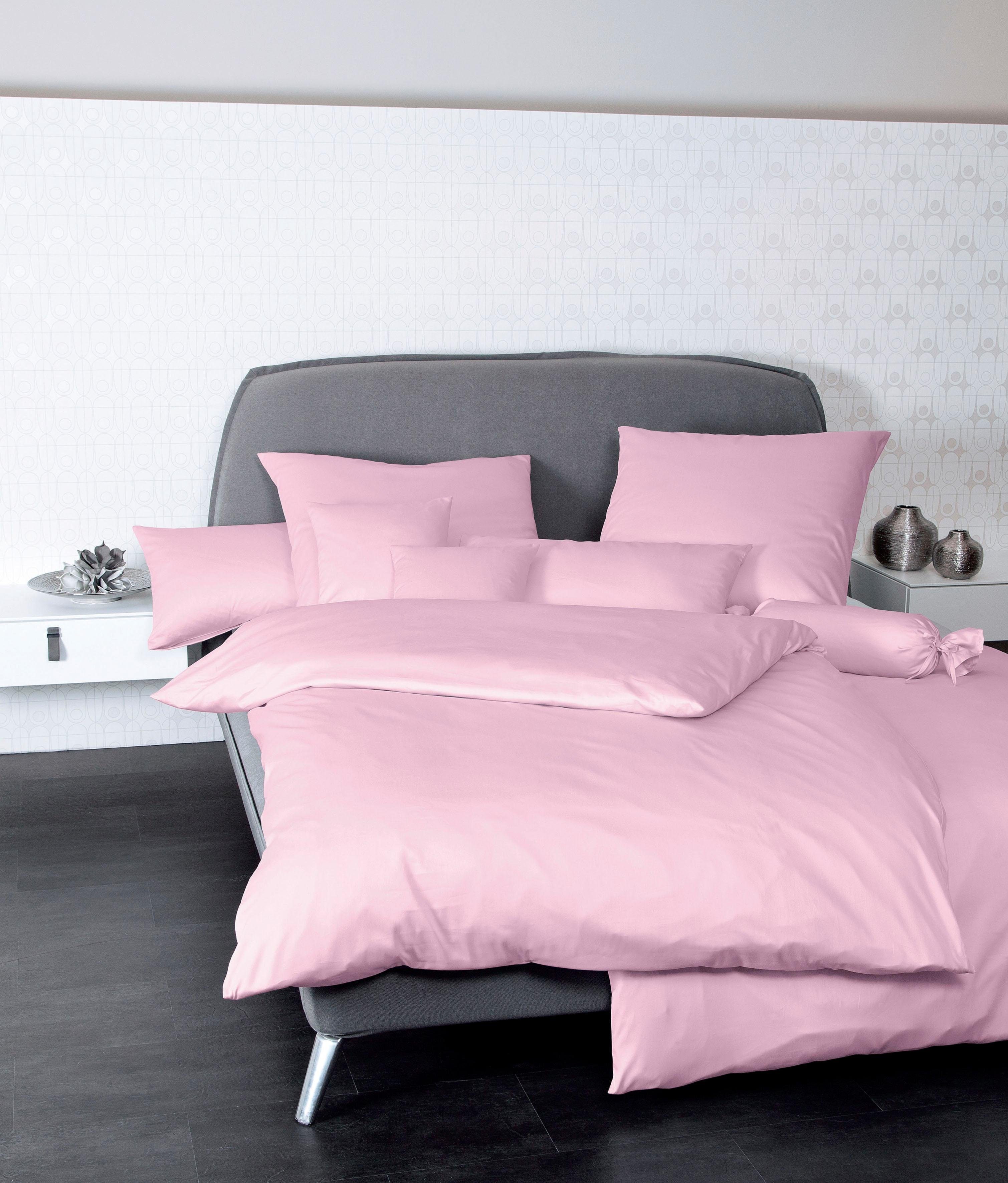 Janine Kissenbezug Colors Mako Satin, (1 Stück), mit Reißverschluss, uni Kissenhülle, feinfädig, 100% Baumwolle – Bild 2 von 4