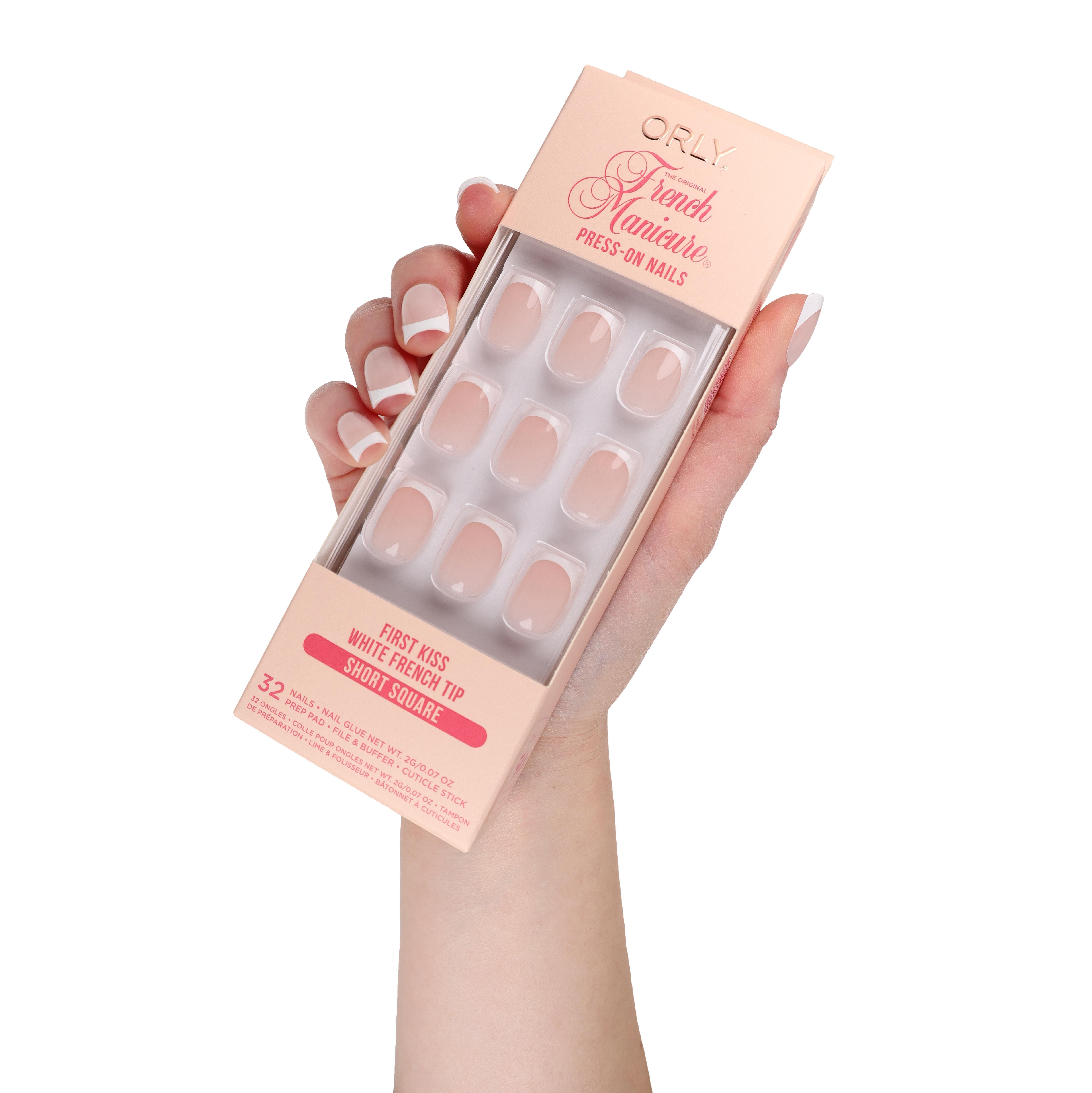 ORLY Kunstfingernägel FRENCH MANICURE, KURZ ECKIG PRESS-ON, FIRST KISS