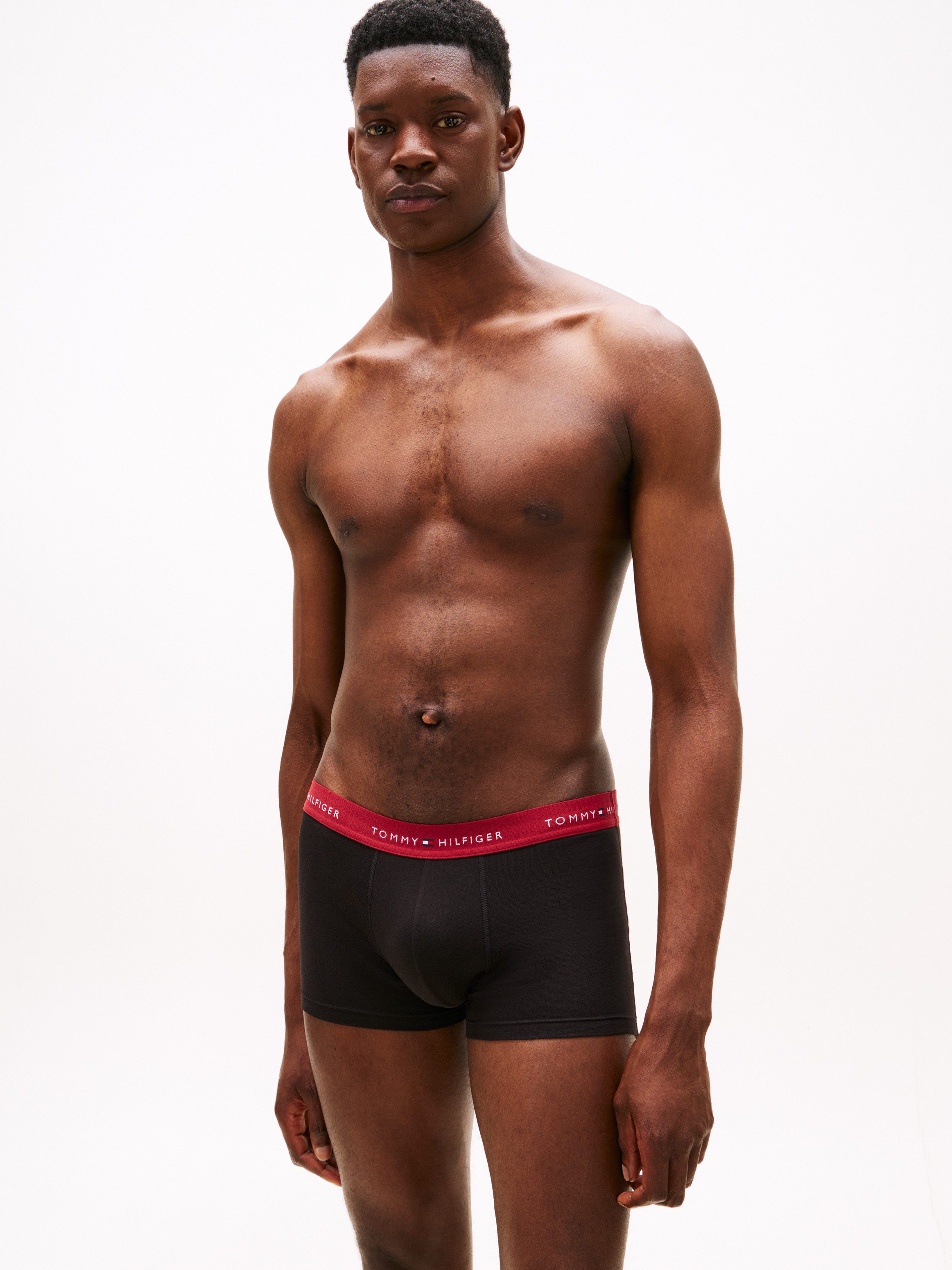 Tommy Hilfiger Underwear Trunk 3P WB TRUNK (Packung, 3-St., 3er-Pack) mit Logo-Elastikbund