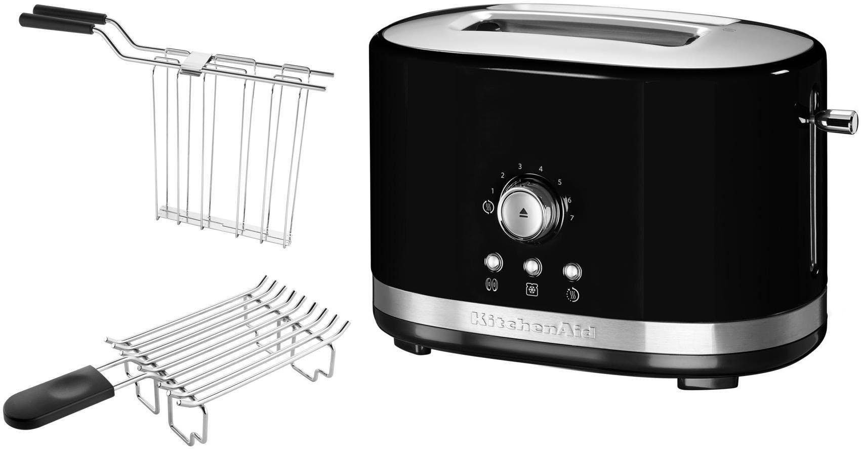 KitchenAid Toaster 5KMT2116EOB, 2 kurze Schlitze, für 2 Scheiben, 1200 W,  mit Brötchenaufsatz und Sandwichzange online kaufen | OTTO