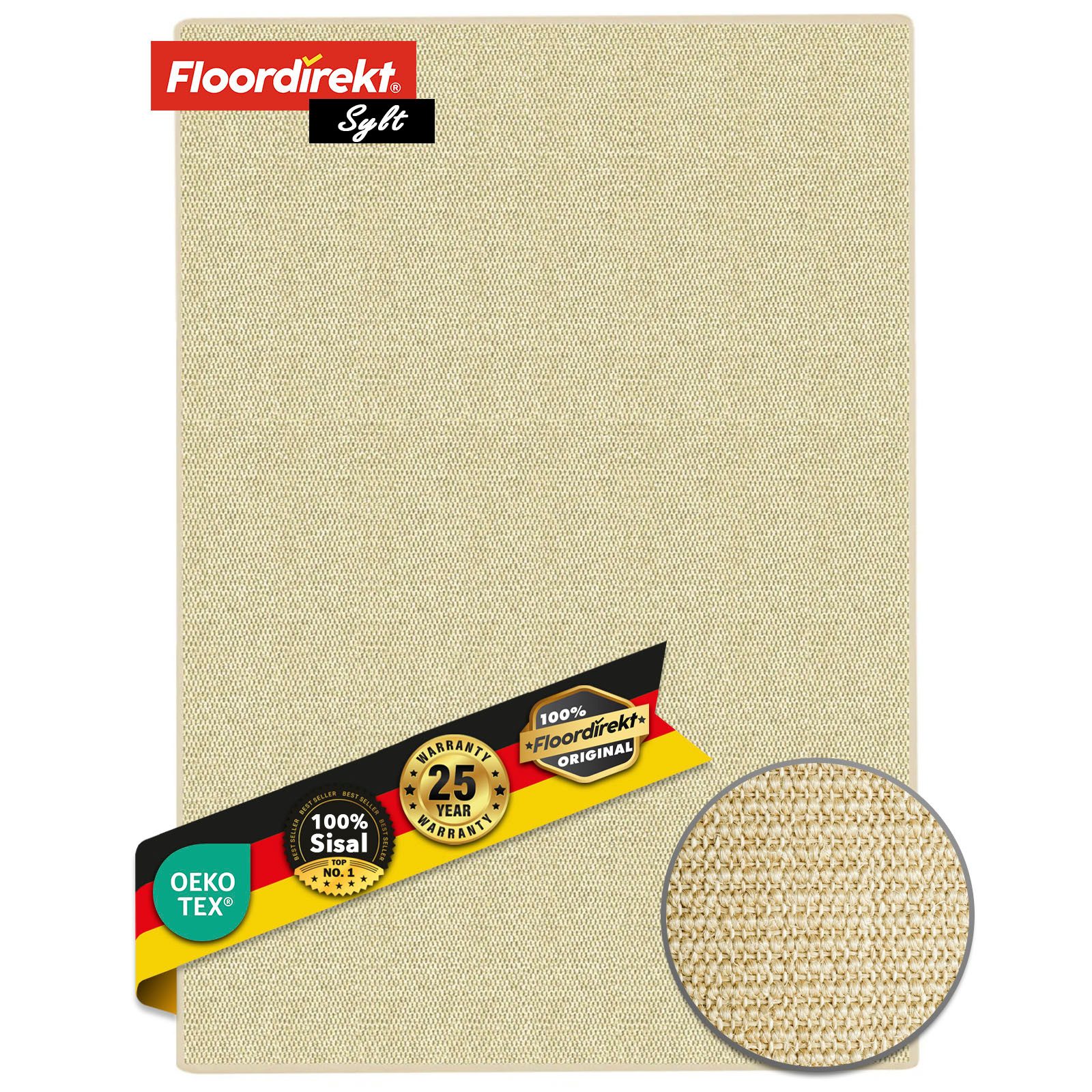 Floordirekt Sisalteppich Sylt, rechteckig, Höhe: 8 günstig online kaufen