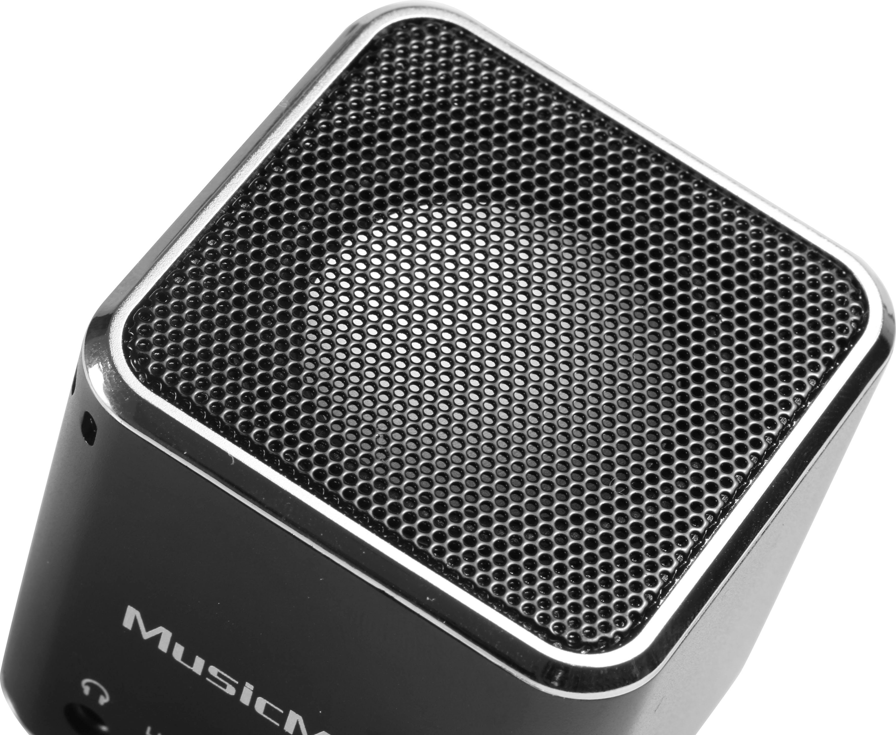 Portable-Lautsprecher Technaxx W) (3 Mini MusicMan Soundstation schwarz
