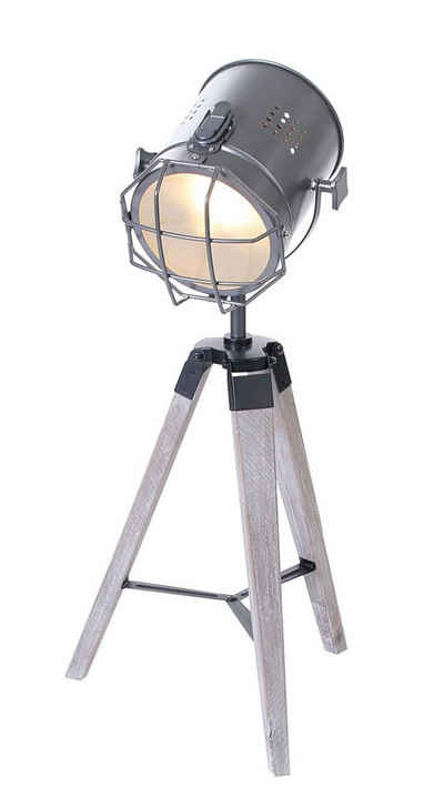 Levandeo® Stehlampe, Stehlampe Dreibein 64cm Hoch Lampe Leuchte Industrie Shabby Chic