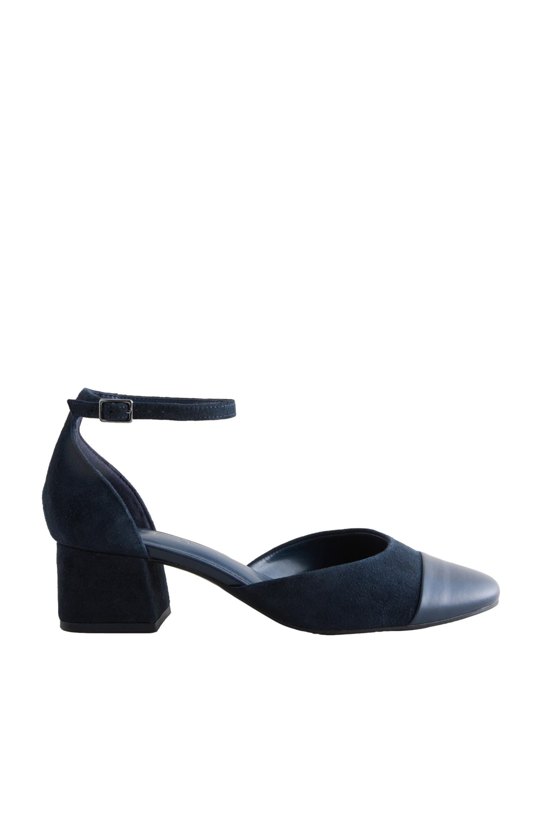 Forever Comfort® Lederschuhe mit Blockabsatz Sandalette
