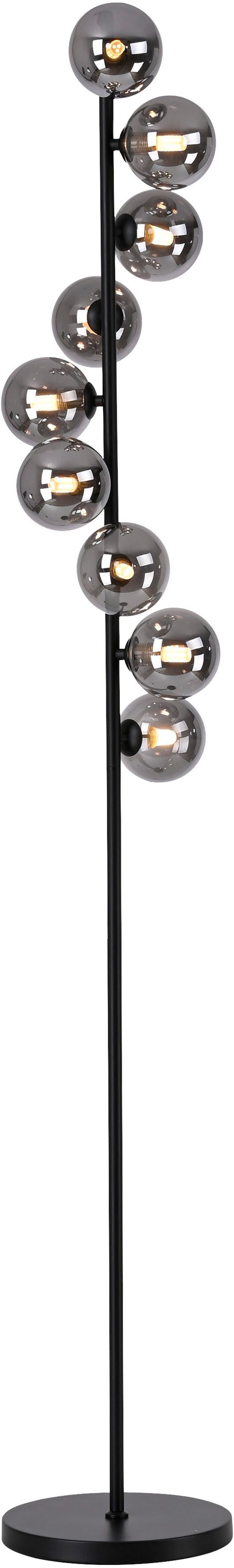 SCHÖNER WOHNEN-Kollektion LED Stehlampe DUBAI, Ein-/Ausschalter, LED wechselbar, Warmweiß, SCHÖNER WOHNEN Kollektion, Fußschalter