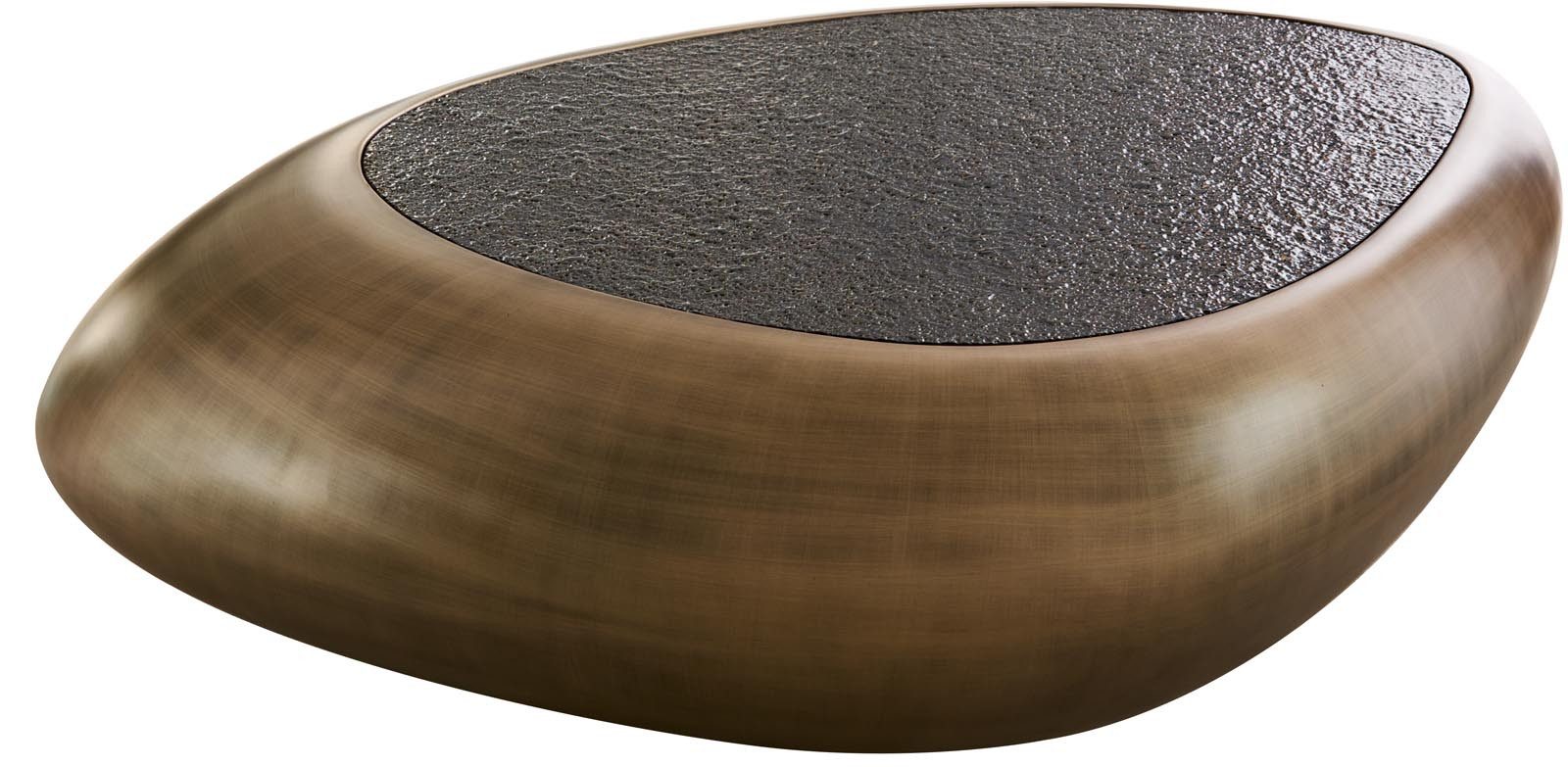 DELIFE Couchtisch Sagana, Metallic Gold 120x80 günstig online kaufen