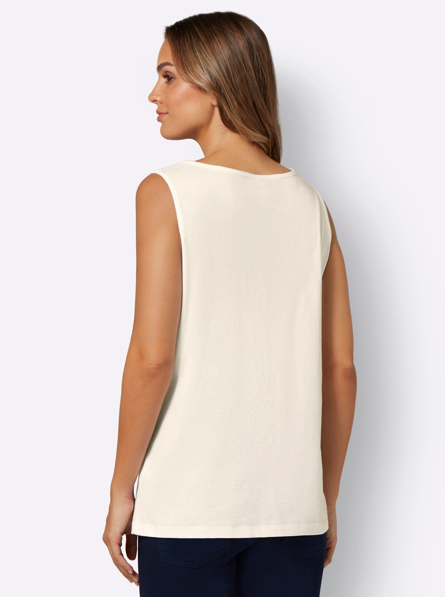 Sieh an! Shirttop Shirttop Ärmellos