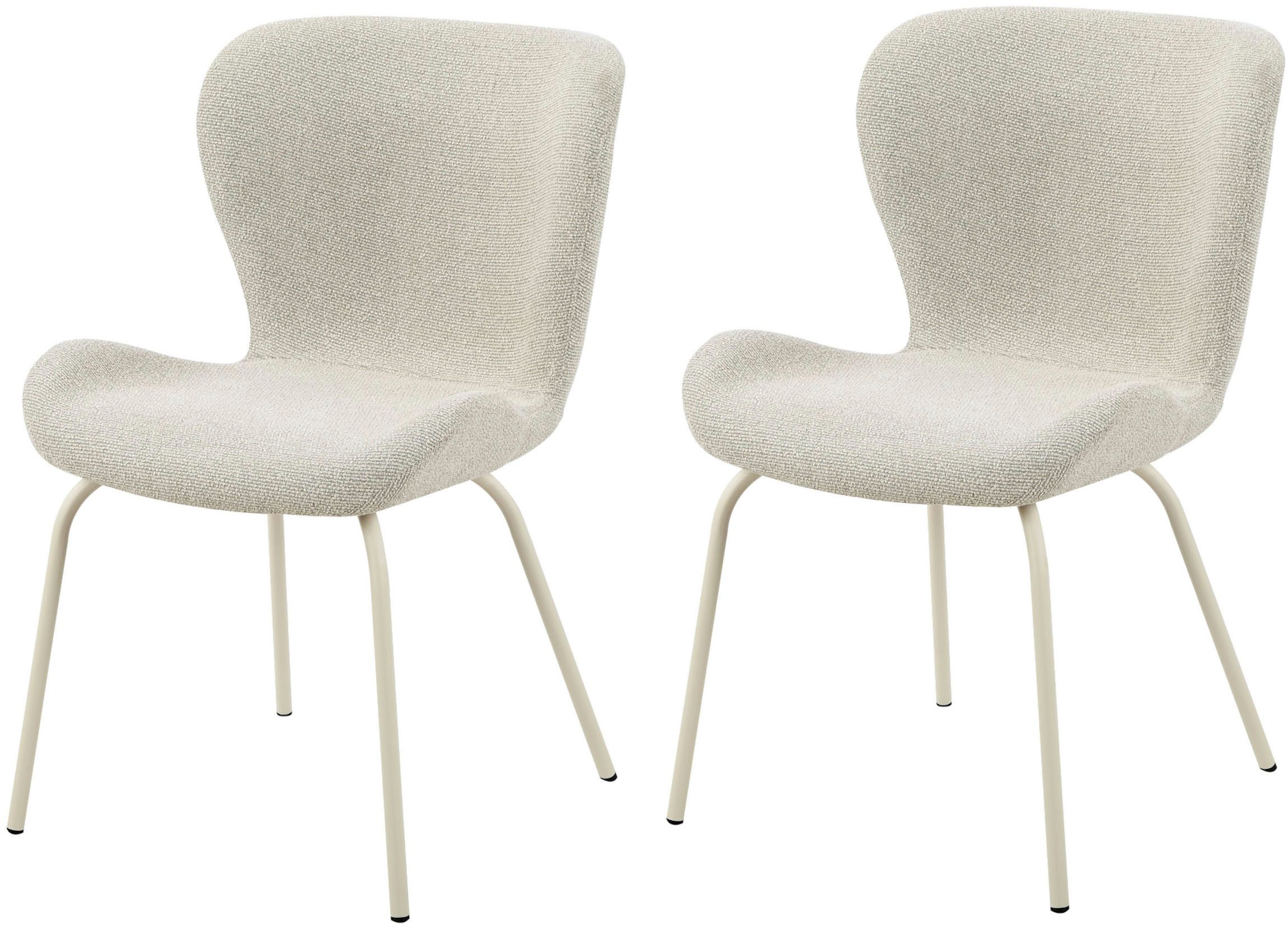 HELA 4-Fußstuhl LAGOS (Set, 2 St), 4-Fußstuhl XL, Gestell angepasst, Webstoff, 140kg belastbar