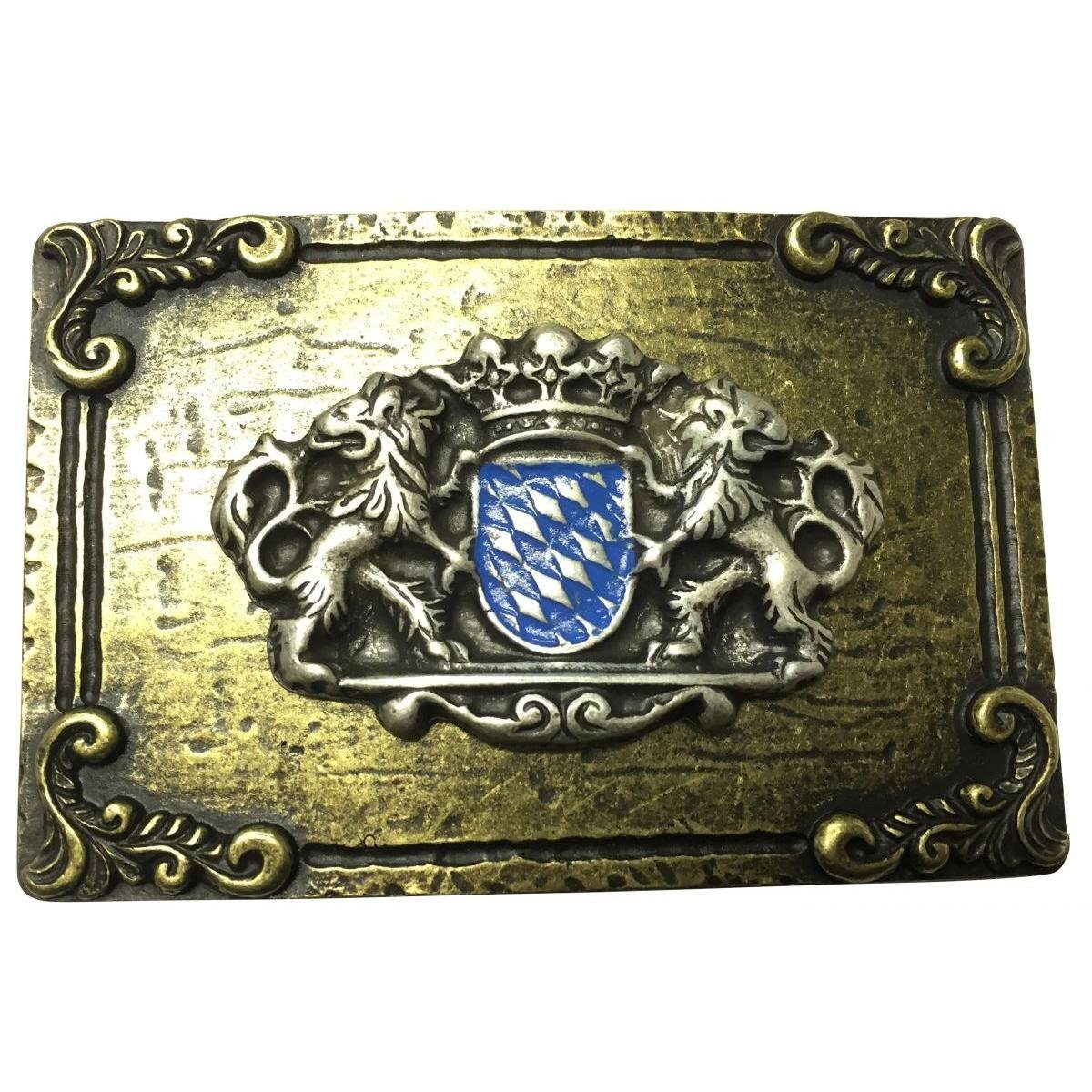 BELTINGER Gürtelschnalle Bayerisches Wappen 4,0 cm - Buckle Wechselschließe Gürtelschließe 40mm (1-St)