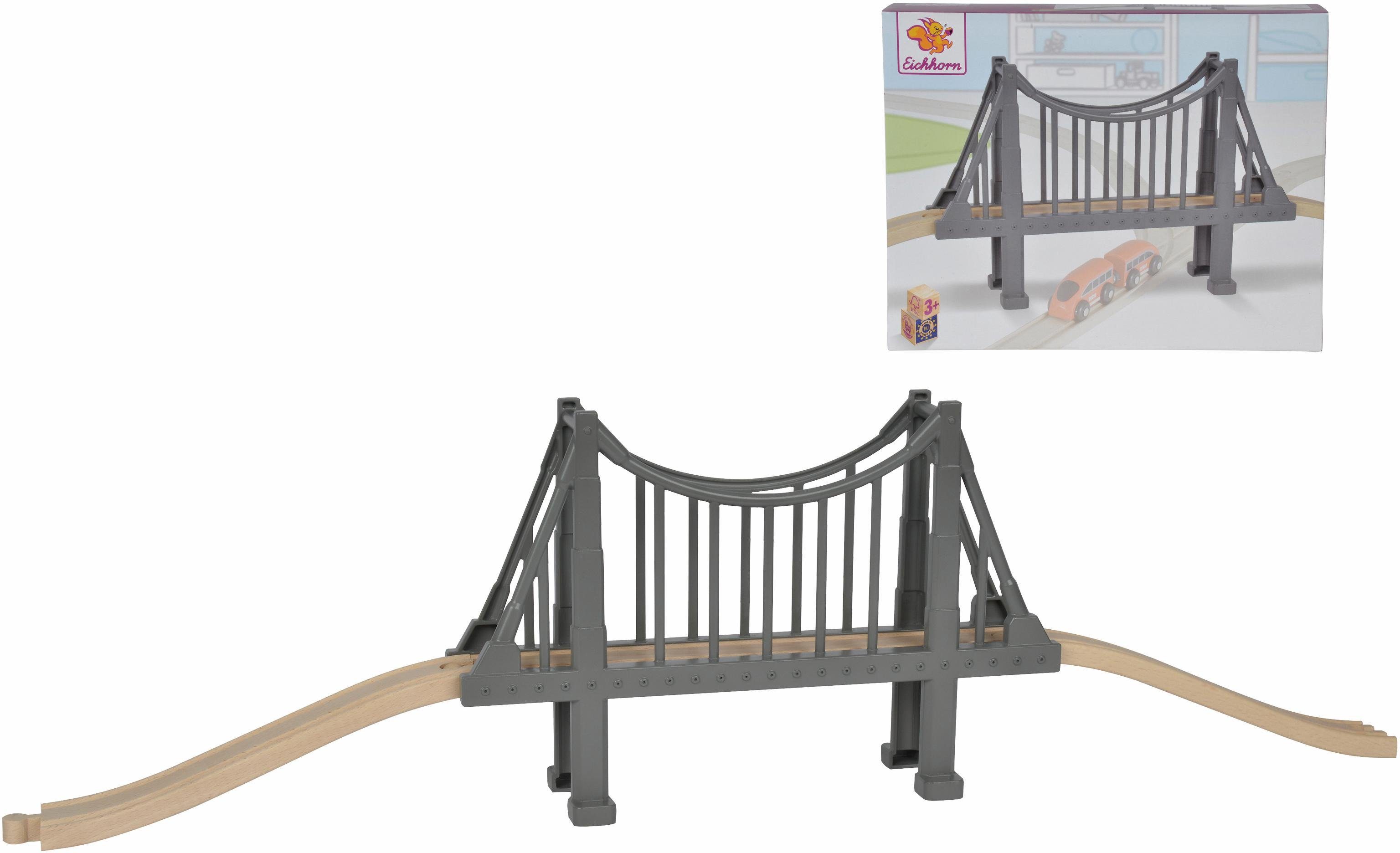 Eichhorn Spielzeugeisenbahn-Brücke »Schienenbahnset Hängebrücke, 3-tlg.«,  Made in Europe, FSC®-Holz aus gewissenhaft bewirtschafteten Wäldern online  kaufen | OTTO