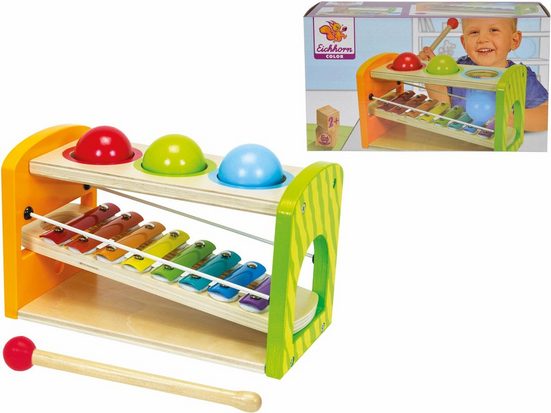 Eichhorn Spielzeug-Musikinstrument »Color, Xylophon Klopfbank«, aus Holz