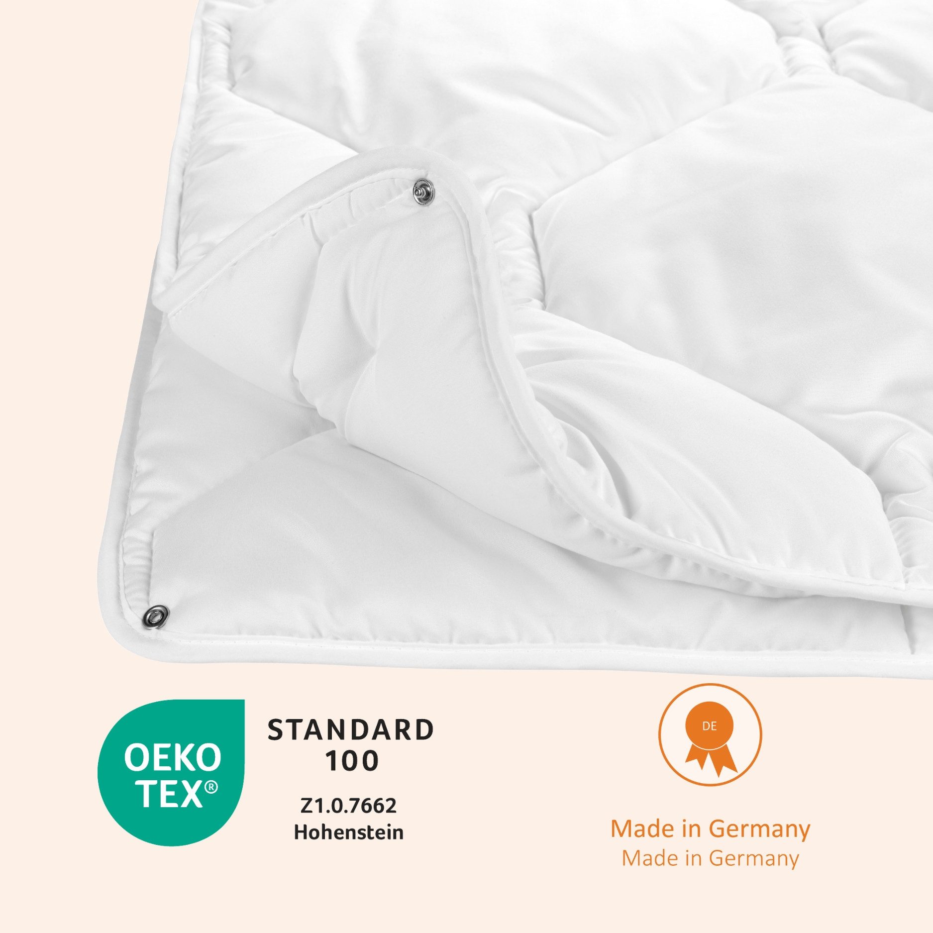 sleepling Baumwollbettdecke Komfort 300, Bezug: 100 % Baumwolle, in 135x200 cm, 155x220 cm und Weitere, Allergiker geeignet, Made in EU