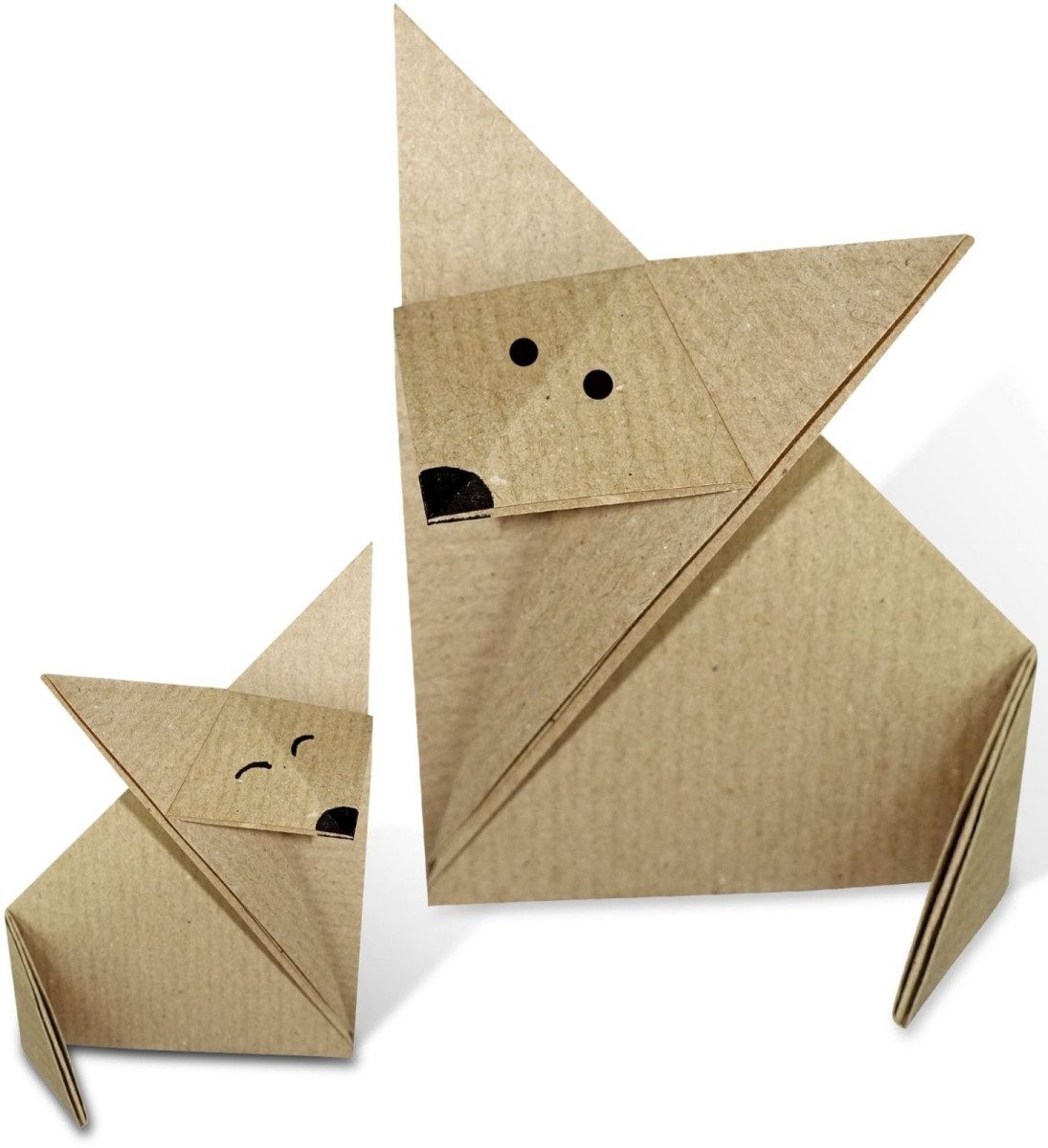 Ursus - Ludwig Bähr Bastelkartonpapier Faltblätter Kraftpapier 80g/qm 15x15cm VE=100 Blatt