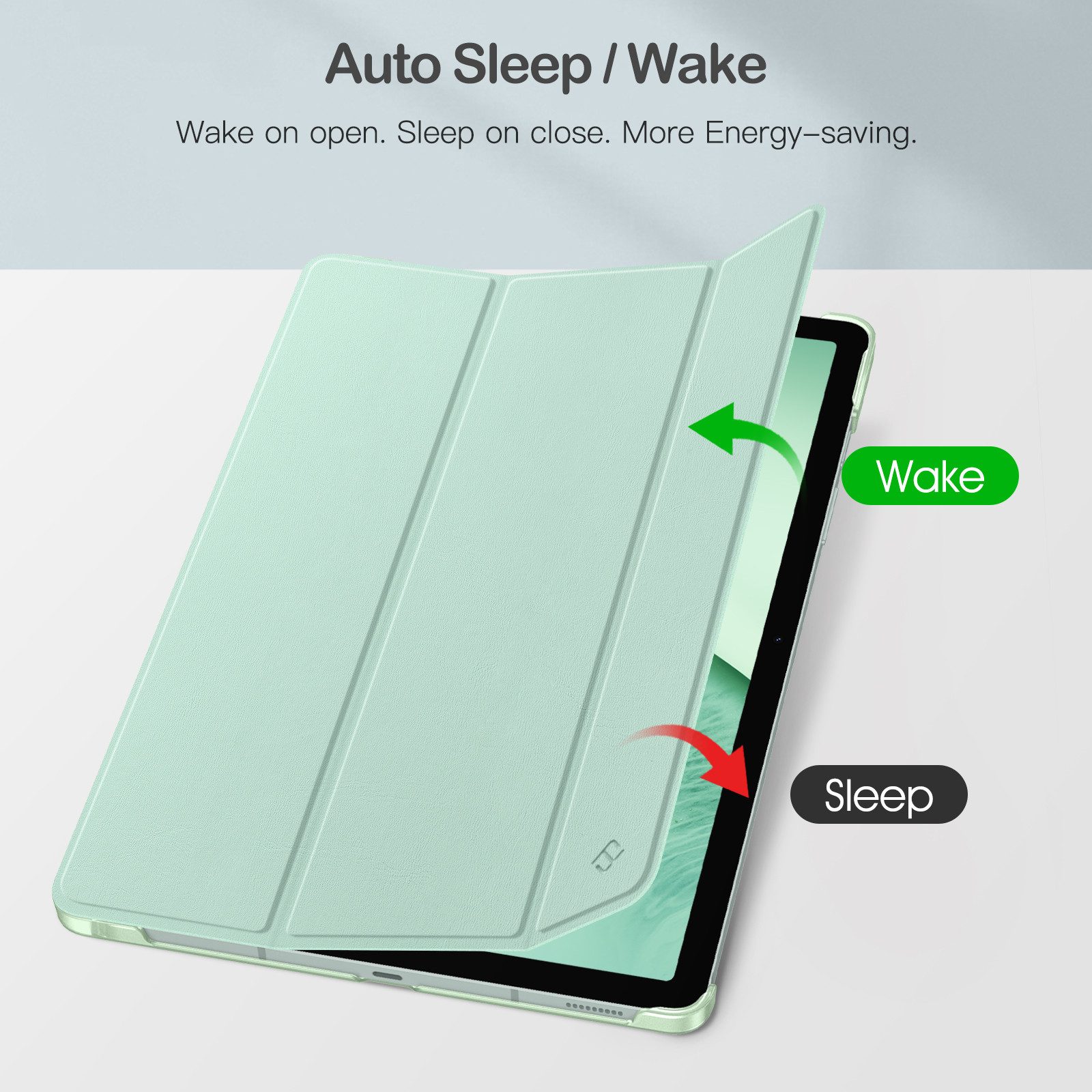 Fintie Tablet-Hülle für Samsung Galaxy Tab S10 Lite/S10 FE/S9 FE 10.9" & S9 11" Tablet, Ultradünn Case mit Stifthalter&Translucent Rückseite, Auto Schlaf/Wach