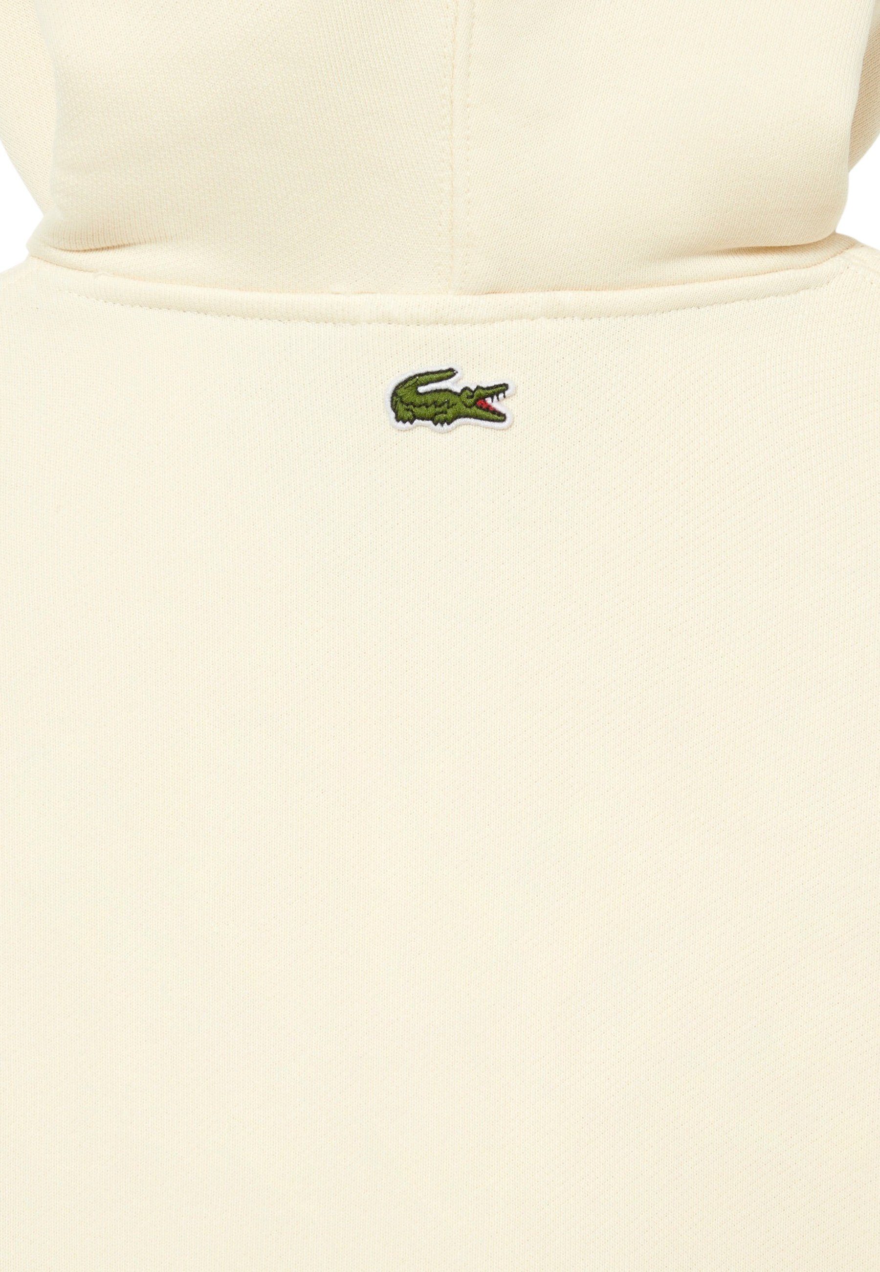 Lacoste Hoodie Kapuzenpullover Unisex Sweatshirt mit Weiß Hoodie