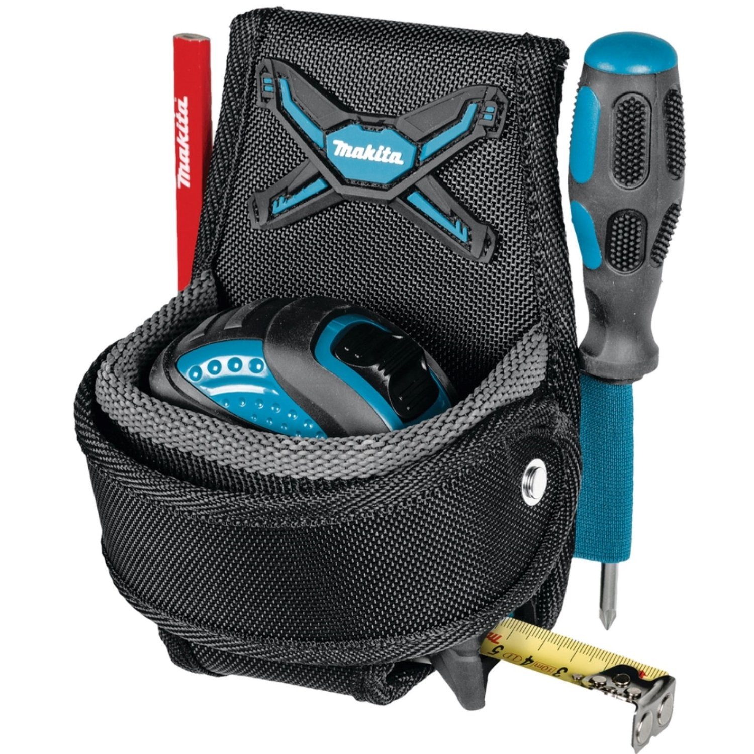 - mit E-05278 Werkzeugtasche blau/schwarz Holster Makita - Werkzeugtasche Massband-Halter