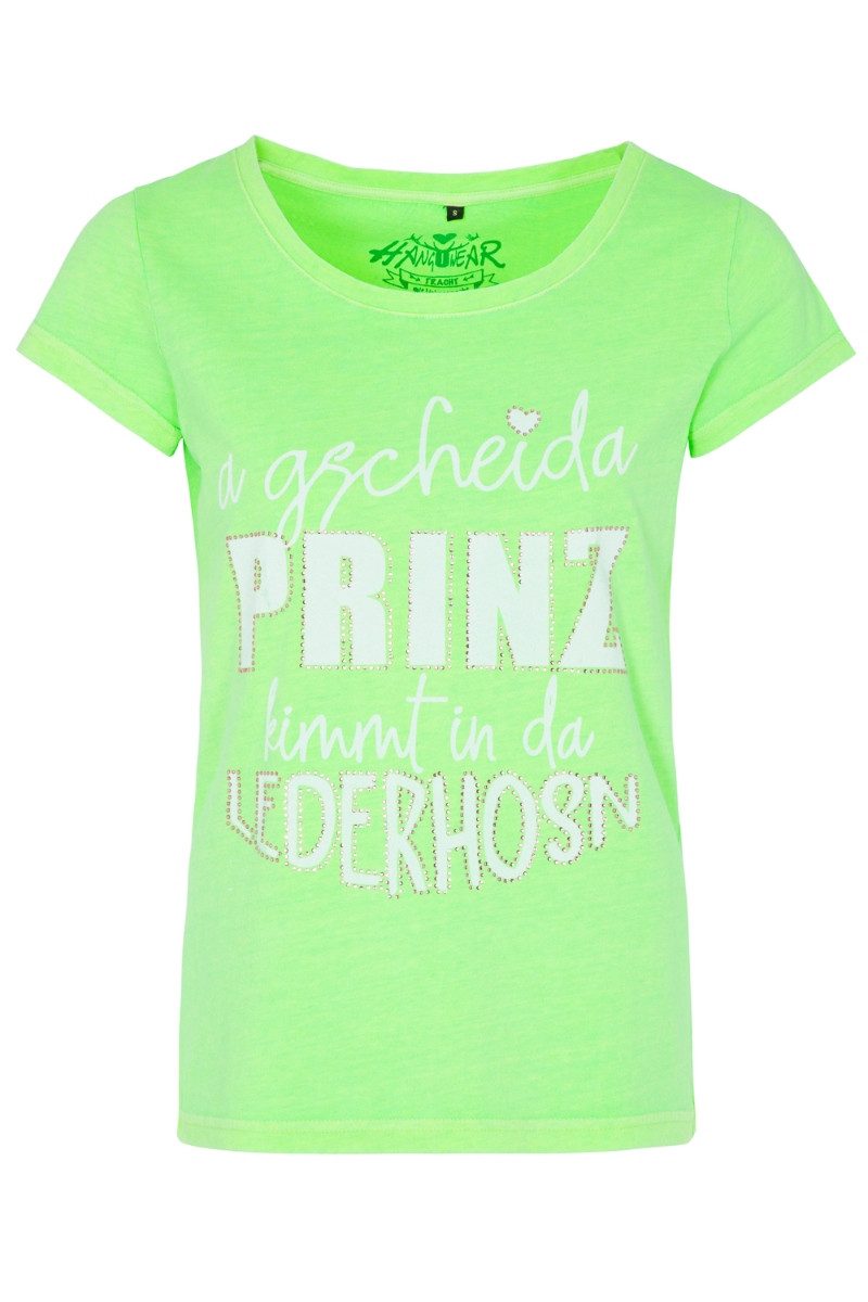 Hangowear Trachtenshirt Trachtenshirt Damen - ROSALIE - neongrün günstig online kaufen