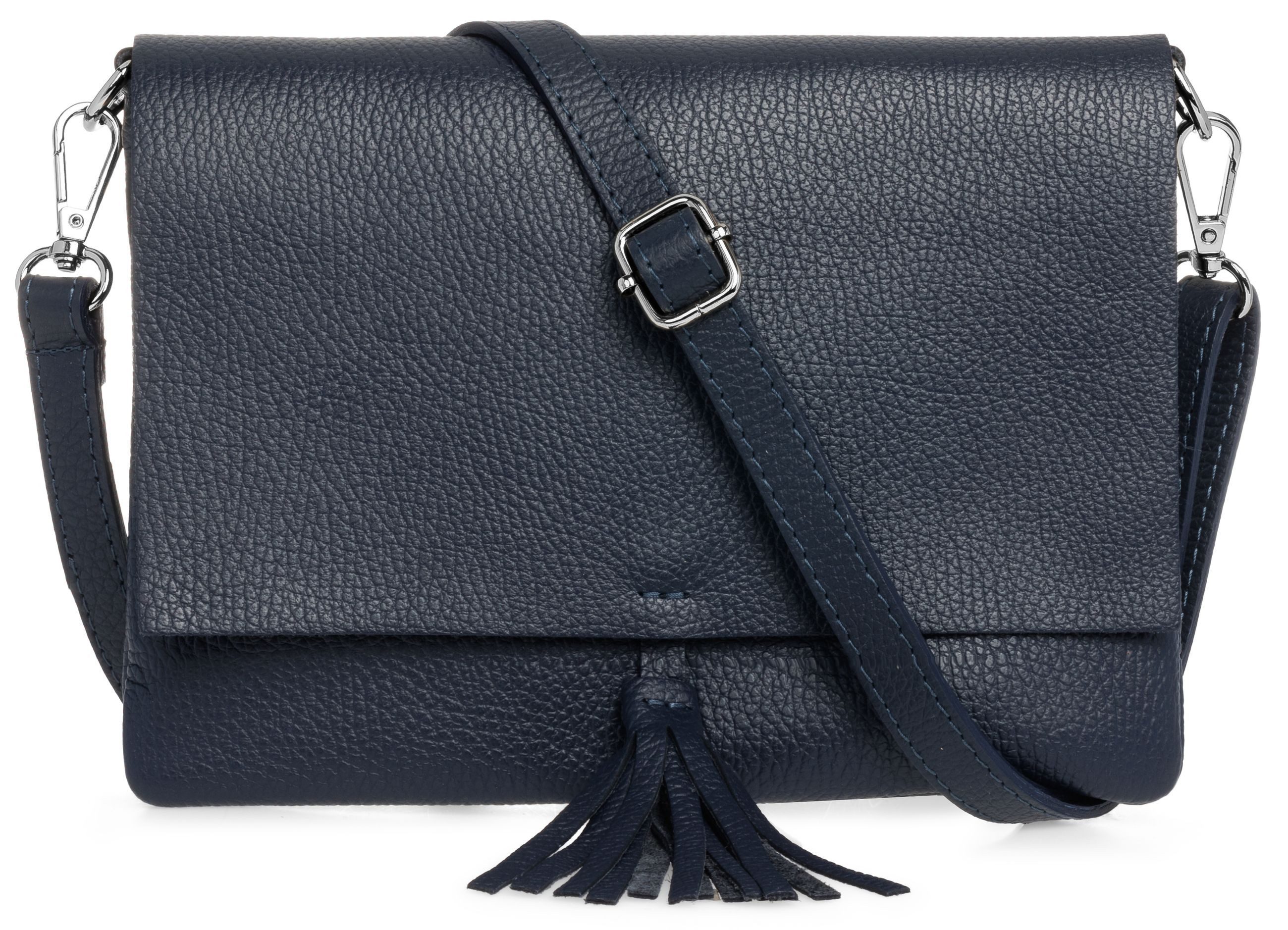 Caspar Clutch Abendtasche Damen Leder Handtasche - CLASSIC LINE - Modell No.830, leicht, elegant & unempfindlich - 100% Echtleder - Handmade in Italy