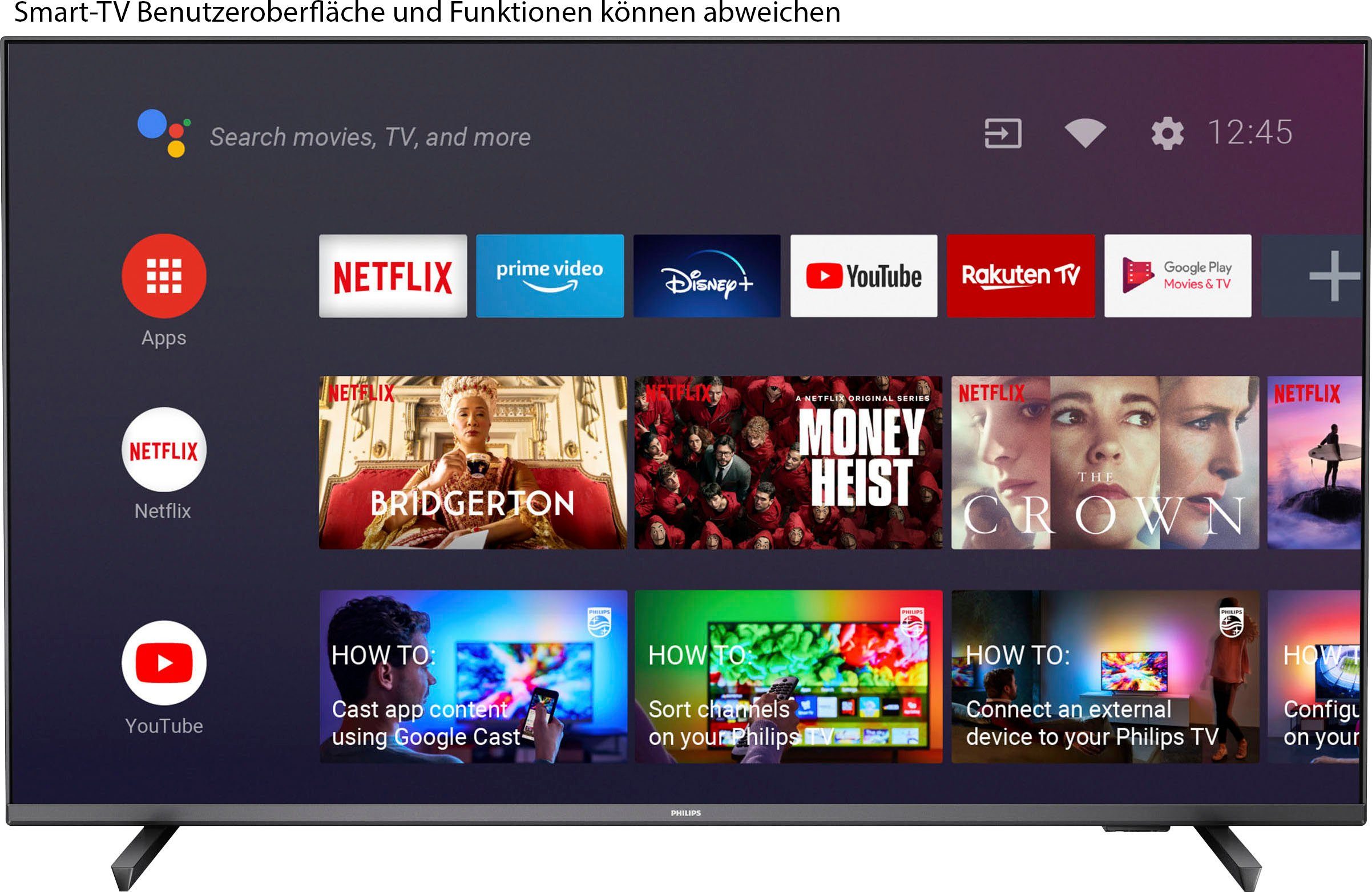 Philips 75PUS7906/12 LED-Fernseher (189 cm/75 Zoll, 4K Ultra HD, Android  TV, Smart-TV, 3-seitiges Ambilight)