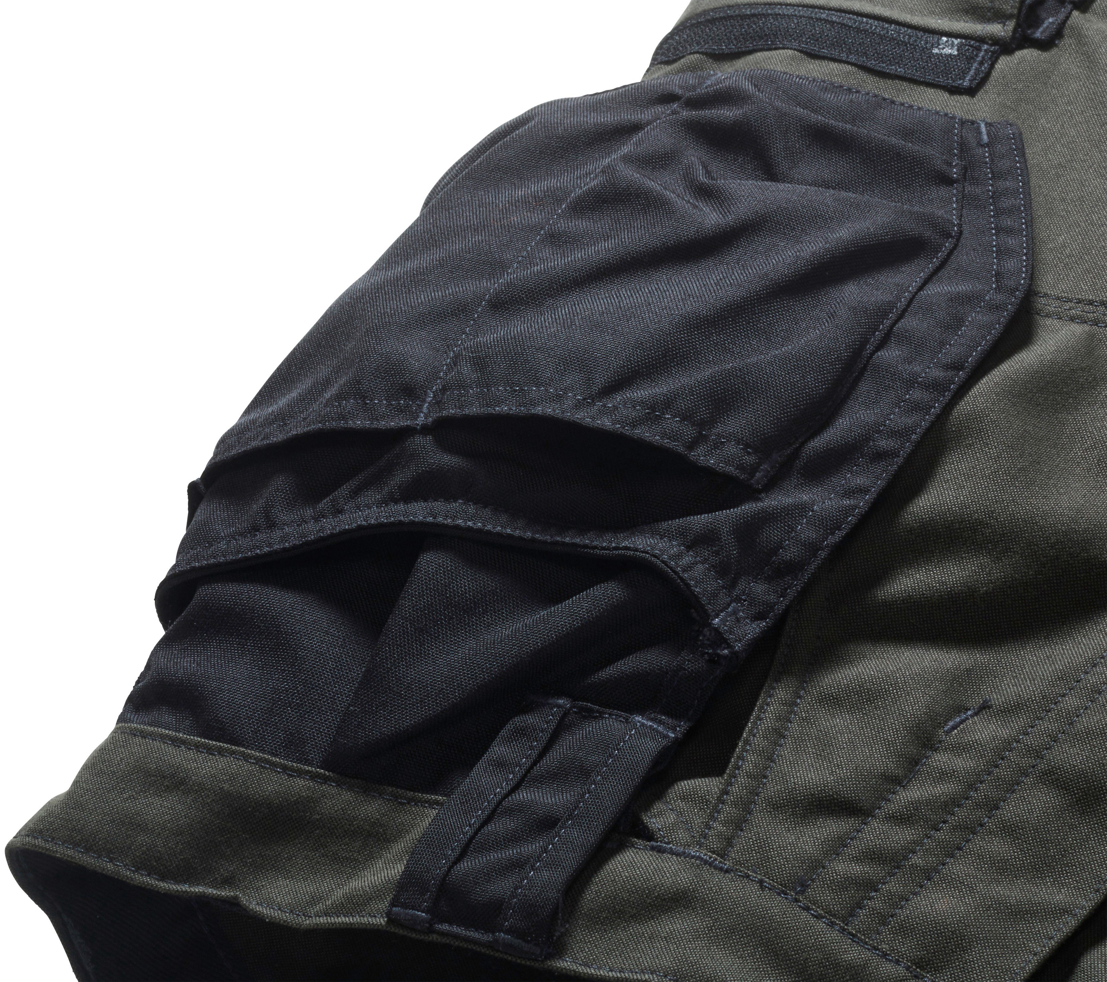 CORDURA®-Verstärkungen Kübler Arbeitsshorts olivgrün-schwarz mit PRACTIQ