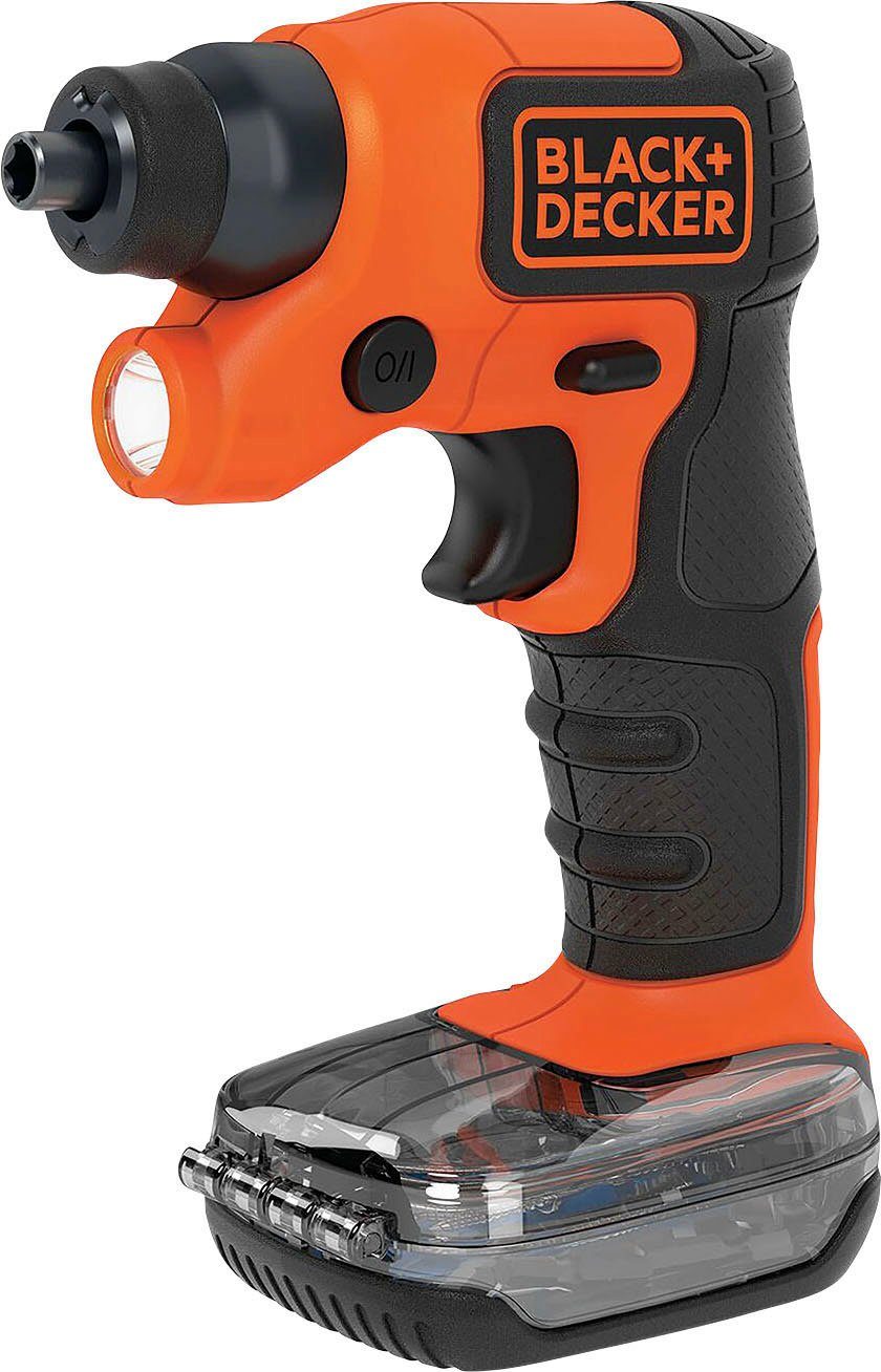 Black + Decker Akku-Schrauber BDCSFS30C-QW, 180 U/min, 5,5 Nm, (33-tlg), inkl. Akku