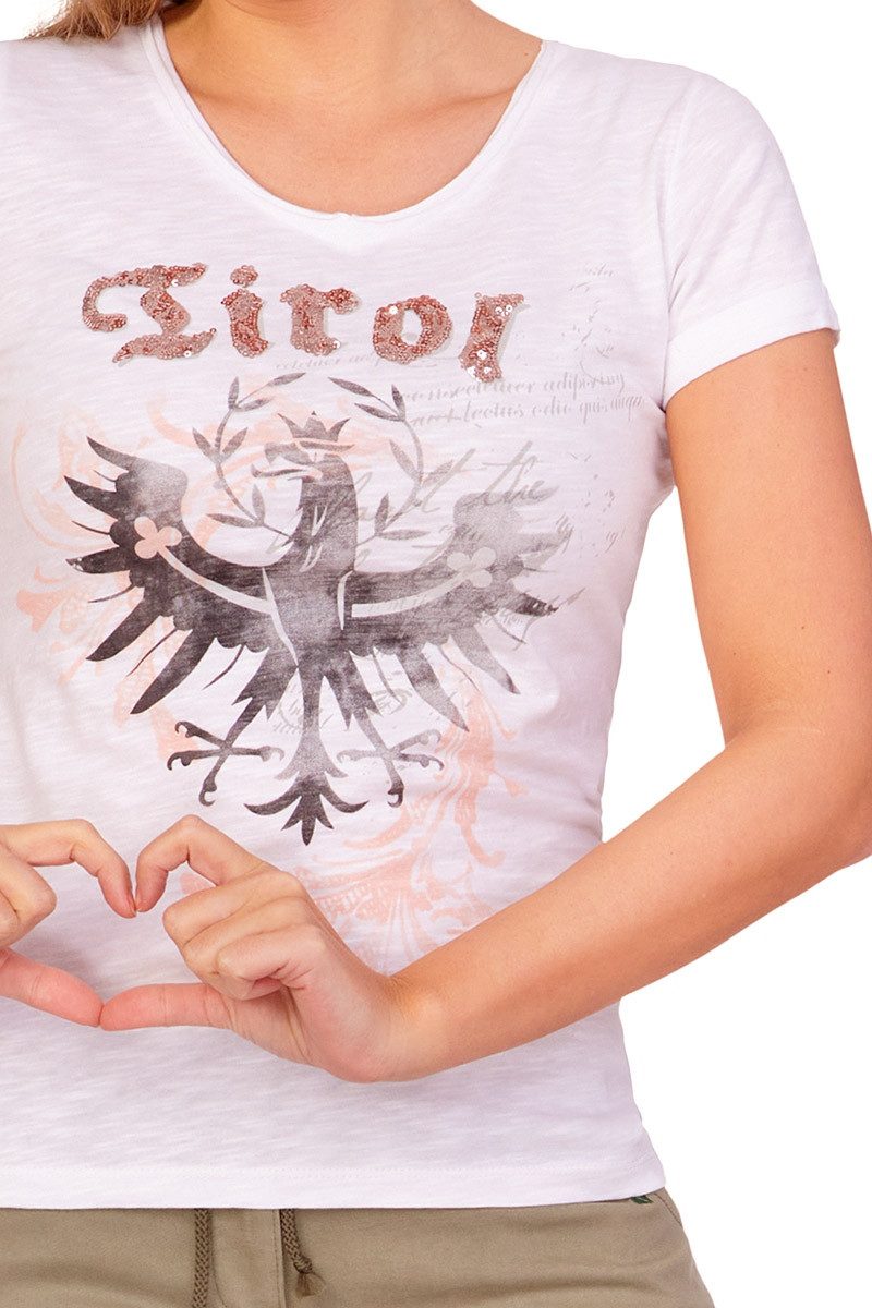 Hangowear Trachtenshirt Trachtenshirt Damen - TIROL - weiß günstig online kaufen