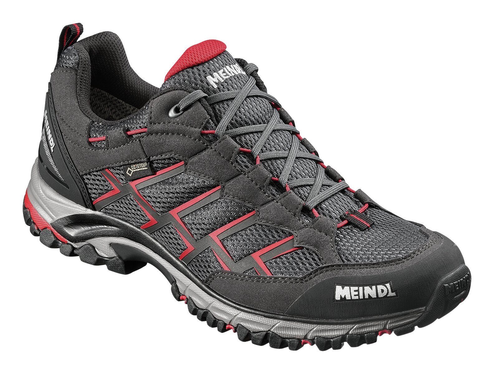 Meindl Schnürschuh Sportschuh 3825-01 schwarz/rot Größe 39,5 / 6 günstig online kaufen