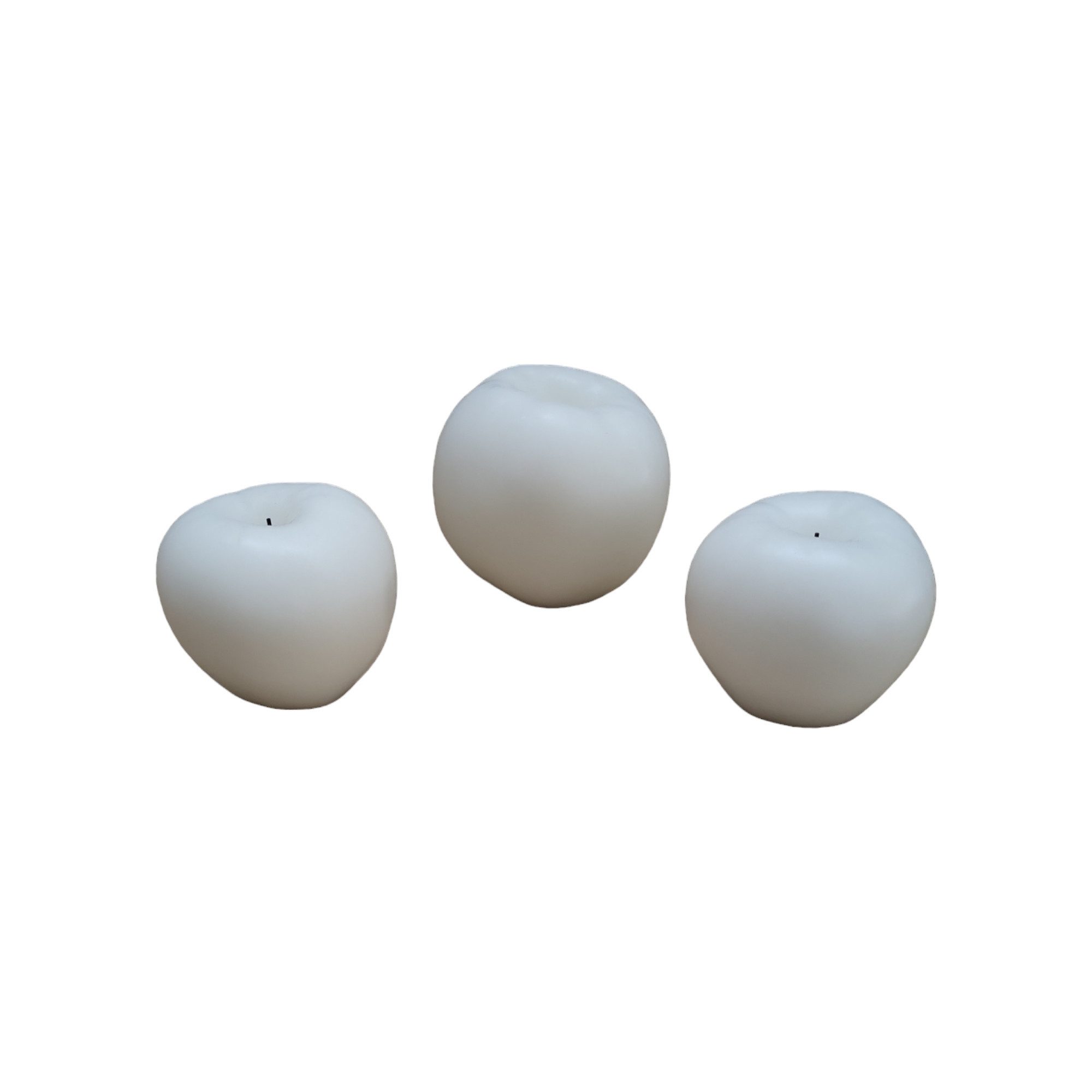 QVC LED-Kerze ELAMBIA Longlife 3 LED-Figurenkerzen Apfelform 5h-Timerfunktion