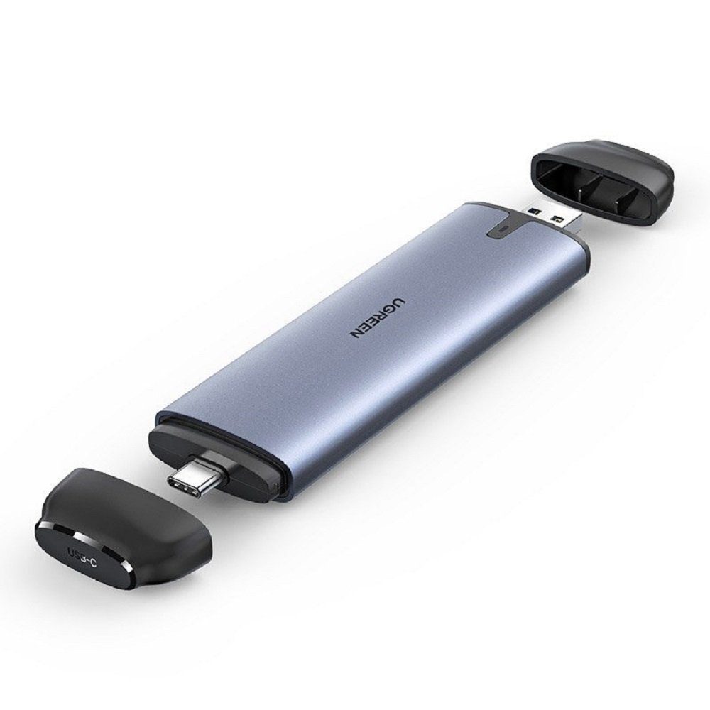 UGREEN M.2 SSD Schacht USB-Laufwerkgehäuse USB Typ C 3.2 Gen 1 grau Usb-адаптер