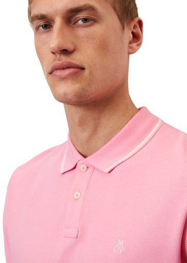 mit short slits O'Polo Poloshirt pink Logostickerei shirt, Marc easter sleeve, Polo embroidery chest on at side,