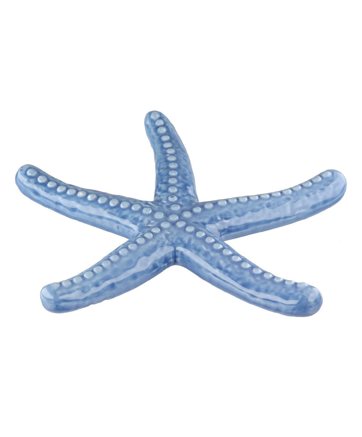 GILDE Dekofigur Dekoobjekt Seestern aus Porzellan blau von Gilde - maritime Dekoration