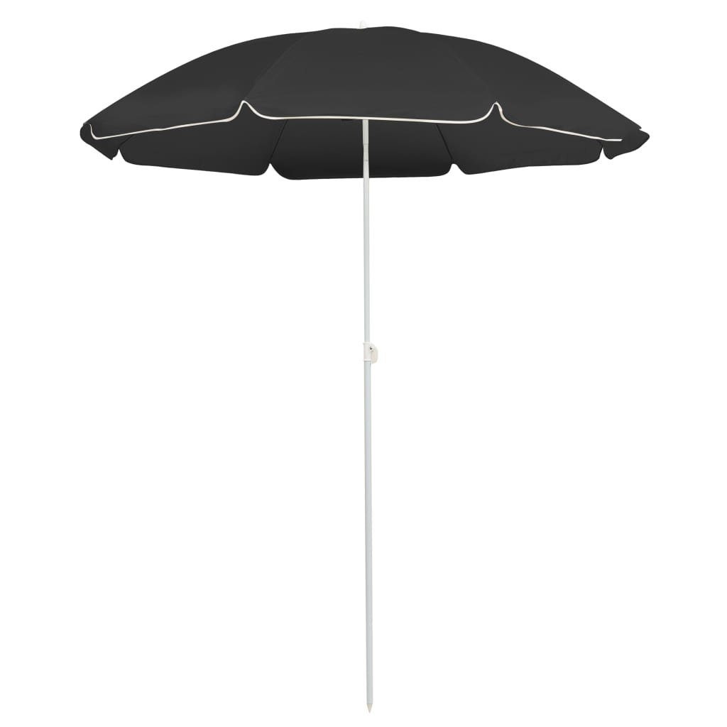 vidaXL Balkonsichtschutz Sonnenschirm mit Stahlmast Anthrazit 180 cm