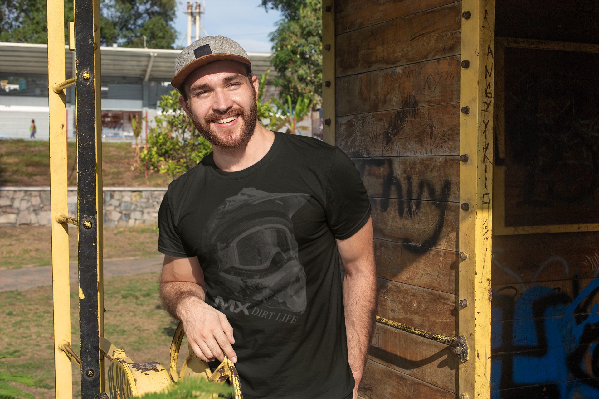 Baddery Print-Shirt Motocross T-Shirt: "MX Dirt Life" - Motorrad Biker T-Sh günstig online kaufen