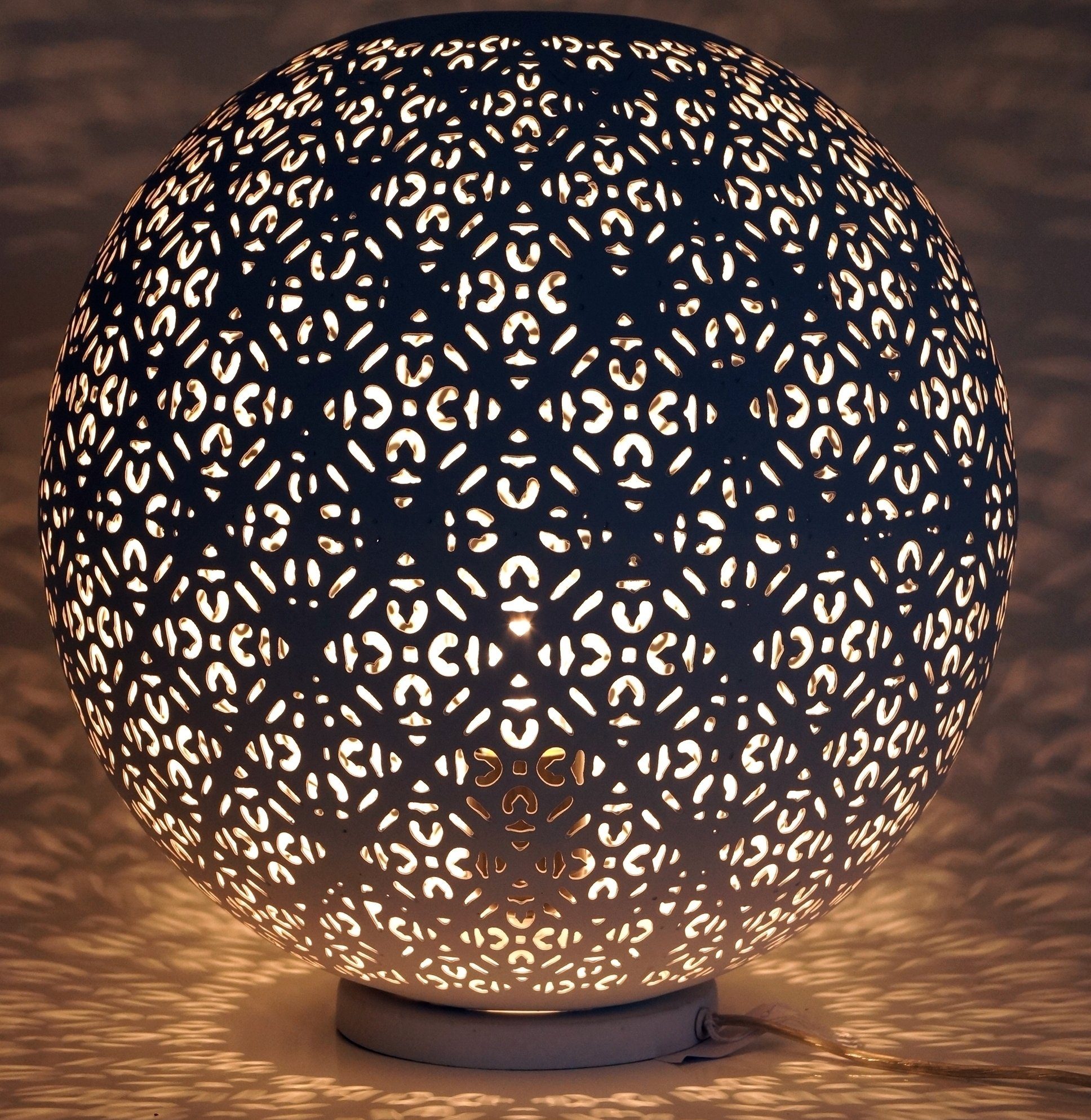 Guru-Shop Tischleuchte Metall Tischlampe in marrokanischem Design,.., Leuchtmittel nicht inklusive
