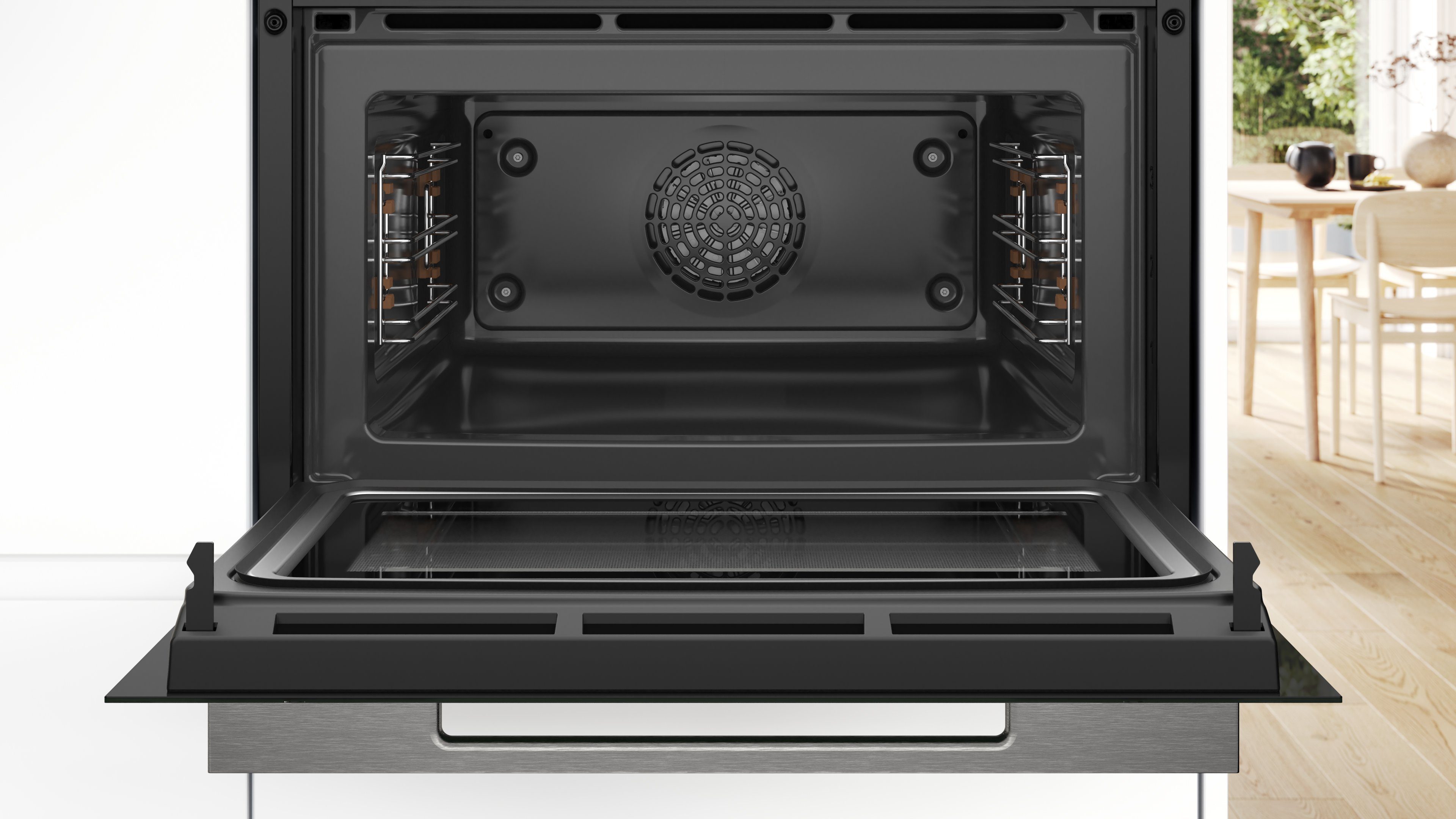 BOSCH Einbau-Mikrowelle CMG7241B1, Grill, Ober-/Unterhitze, Heißluft, 45 l